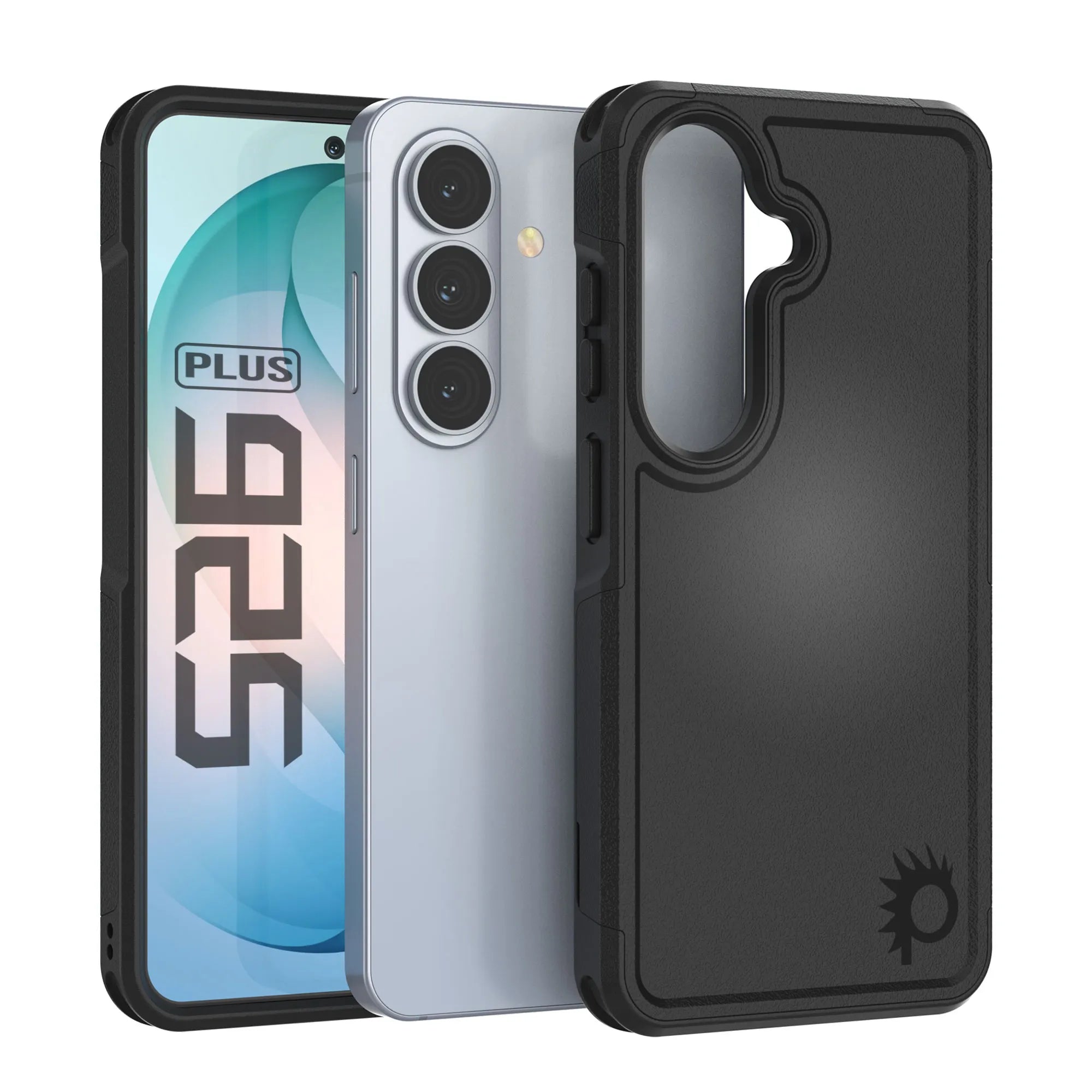 PunkCase Galaxy S26+ Plus Case, [Spartan 2.0 Series] Clear Rugged Heavy Duty Cover [Black]