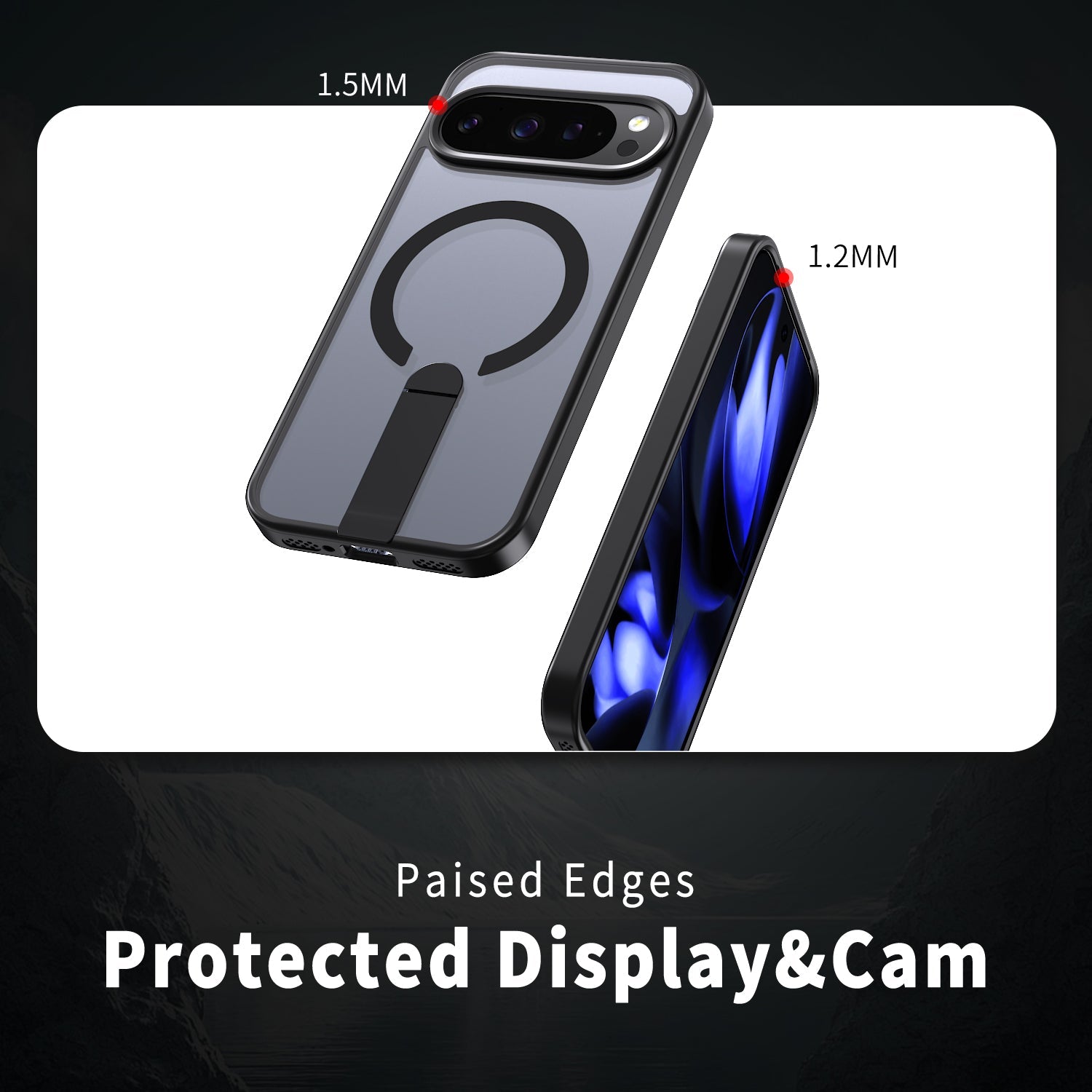 Google Pixel 10 Pro Lucid 3.0 Clear Protective Cover w/ Magnetic Wireless Charging