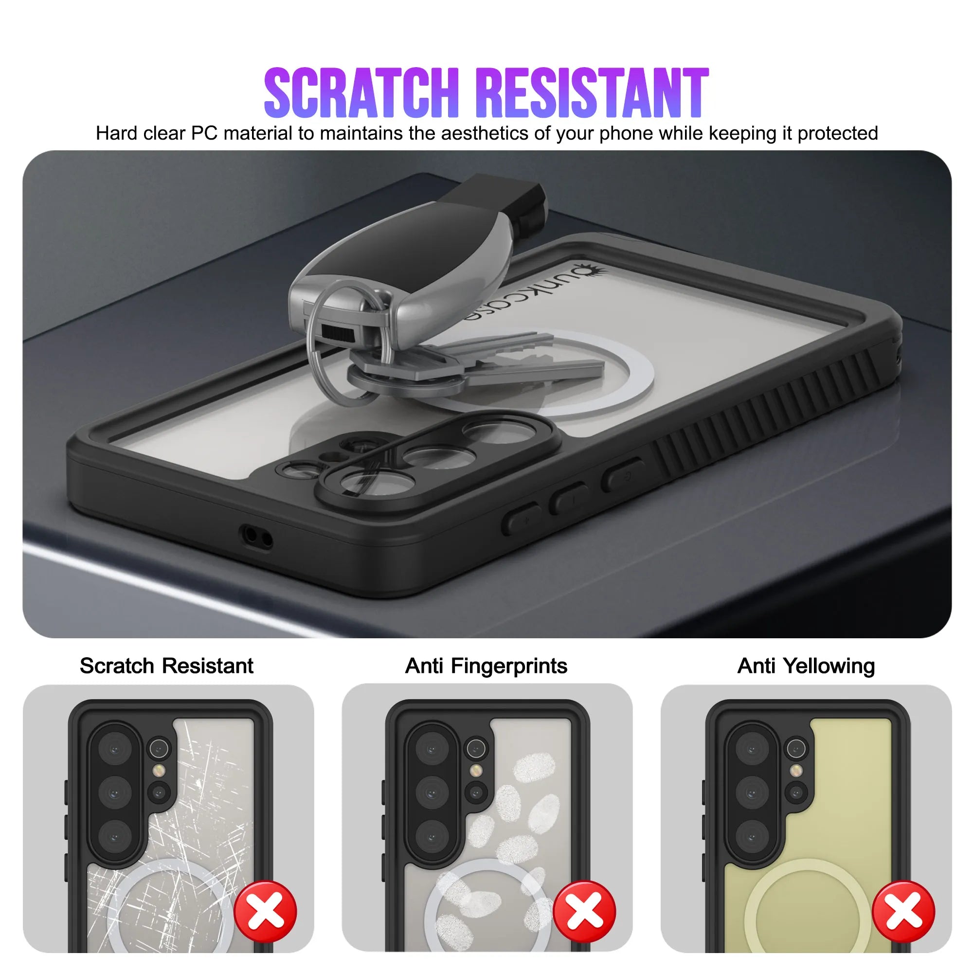 Galaxy S26 Ultra Waterproof Case, Punkcase [Extreme Mag Series] Armor Cover W/ Built In Screen Protector [Green]