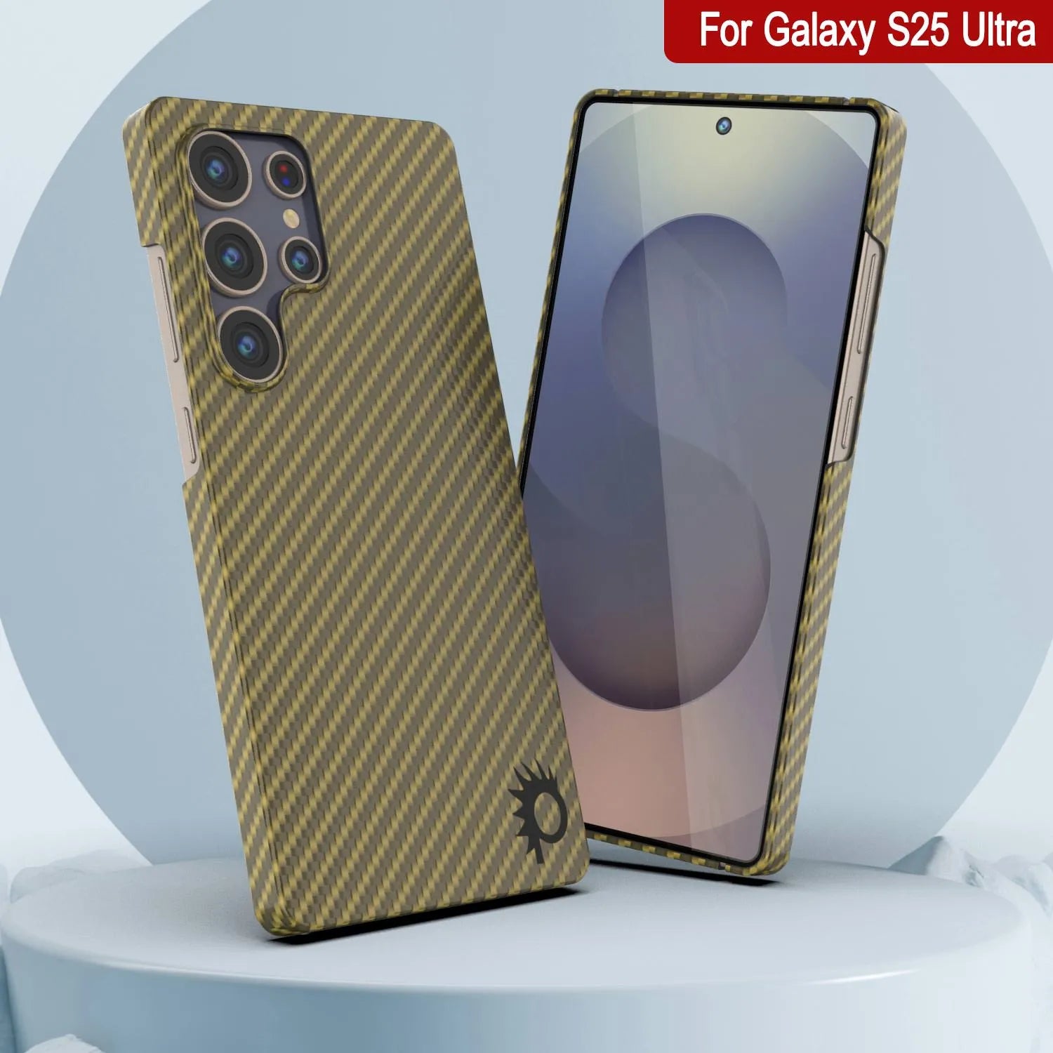 Punkcase Galaxy S25 Ultra Carbon Fiber Case [AramidShield Series] Ultra Slim & Light Kevlar [Rose]
