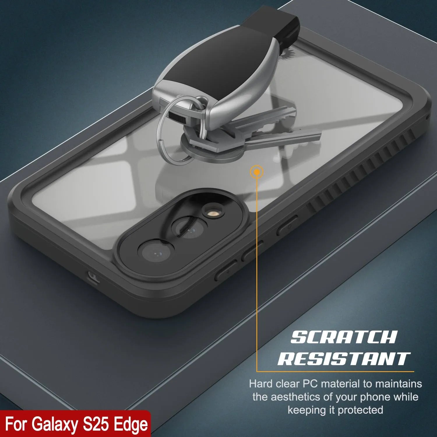 Galaxy S25 Edge Water/ Shockproof [Extreme Series] With Screen Protector Case [Black]