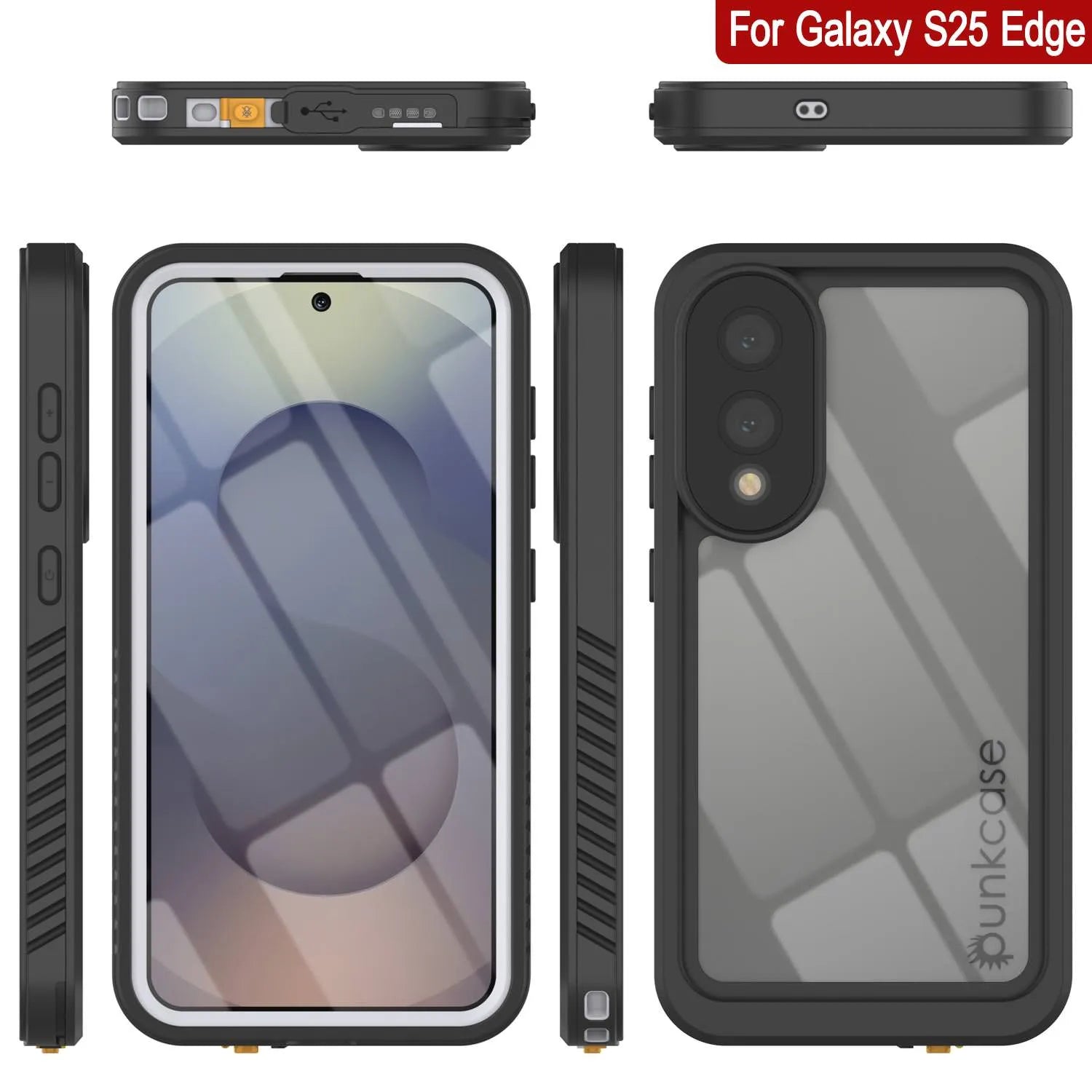 Galaxy S25 Edge Water/ Shockproof [Extreme Series] With Screen Protector Case [White]