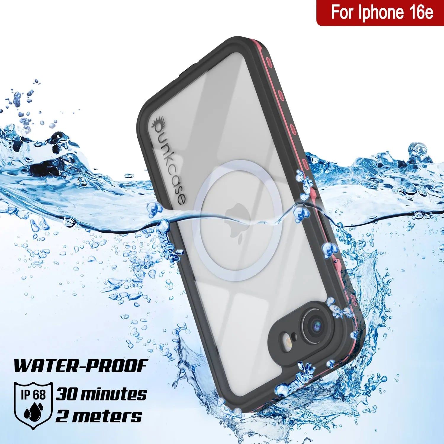 iPhone 16e Waterproof IP68 Case, Punkcase [Lilac] [StudStar Series] [Slim Fit] [Dirtproof]