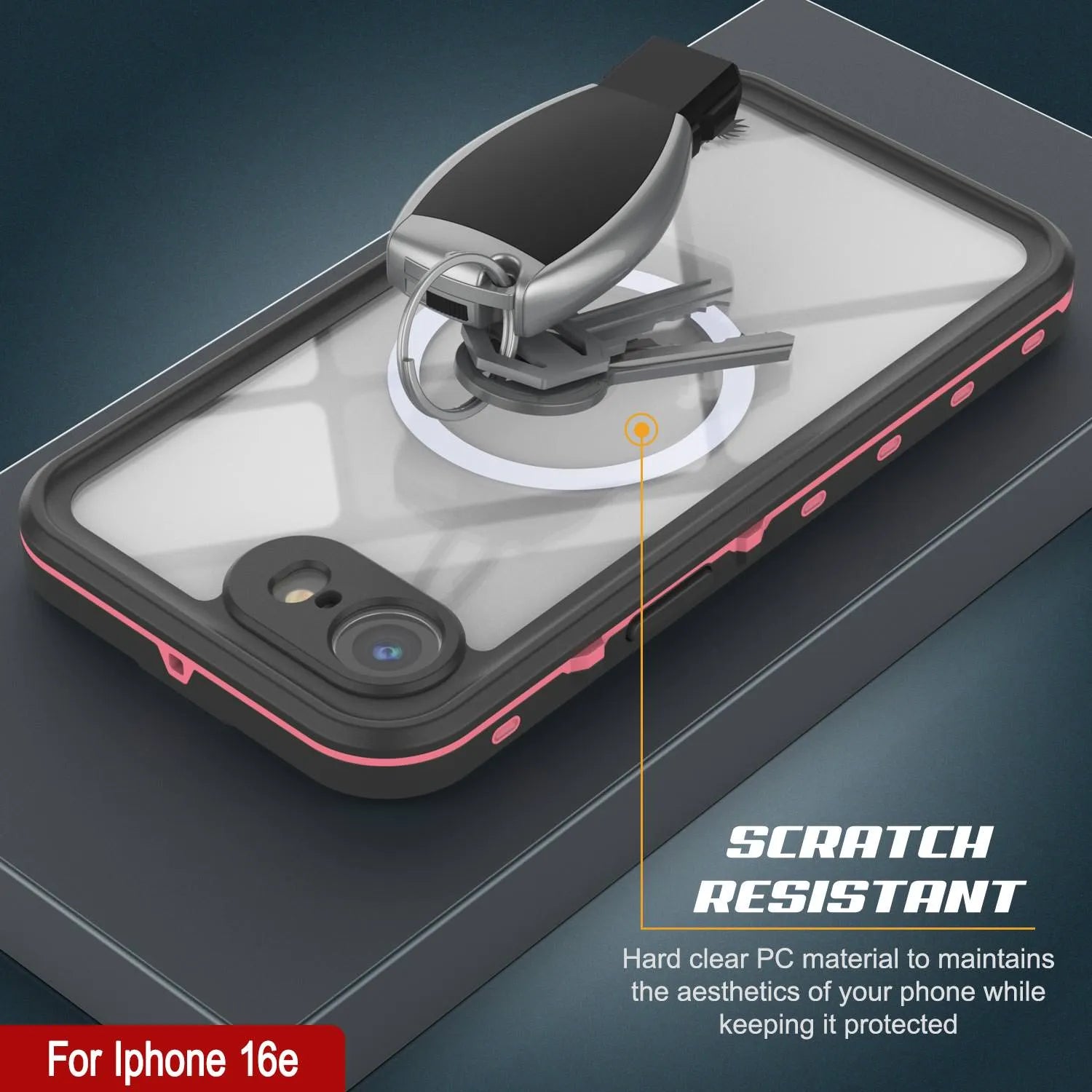 iPhone 16e Waterproof IP68 Case, Punkcase [Lilac] [StudStar Series] [Slim Fit] [Dirtproof]