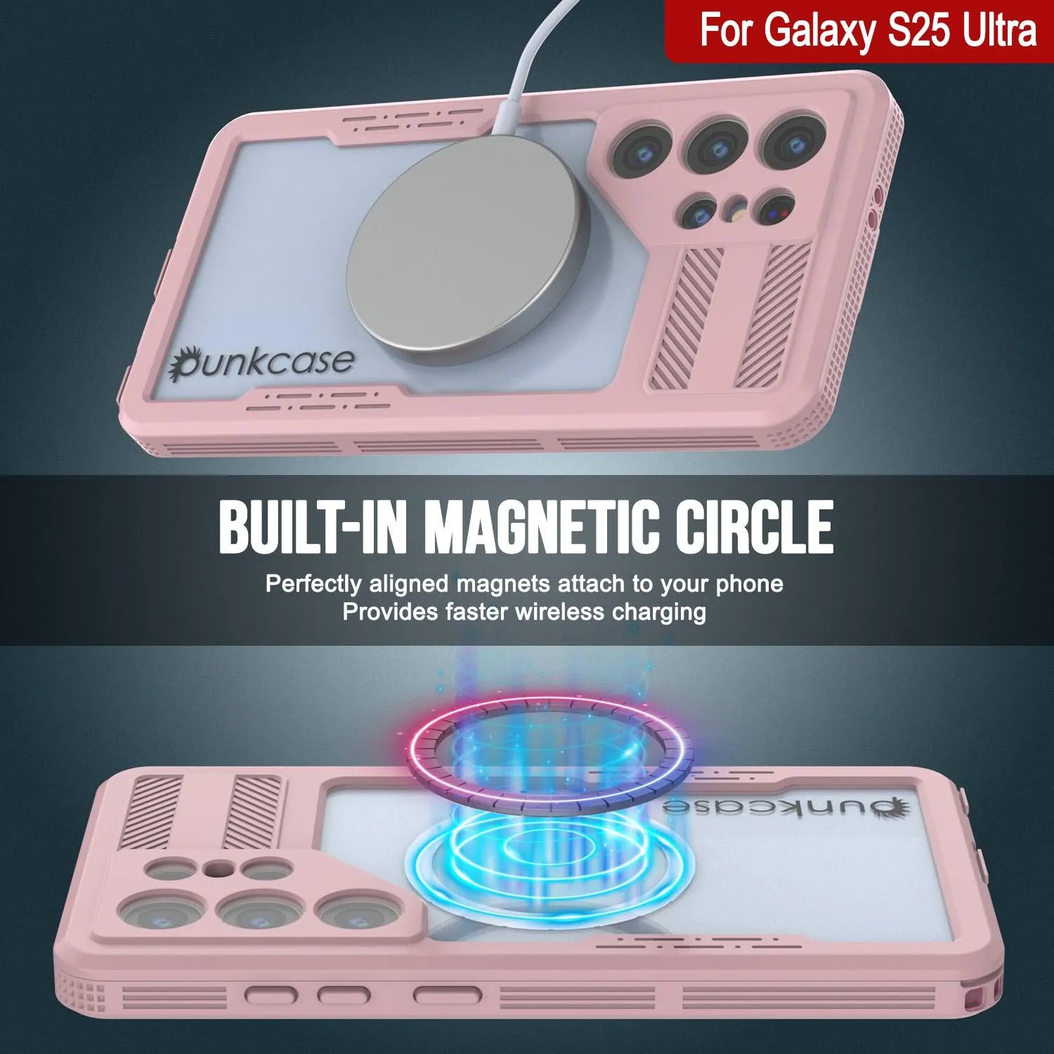 Galaxy S25 Ultra Waterproof Case [Alpine 2.0 Series] [Slim Fit] [IP68 Certified] [Shockproof] [Pink]