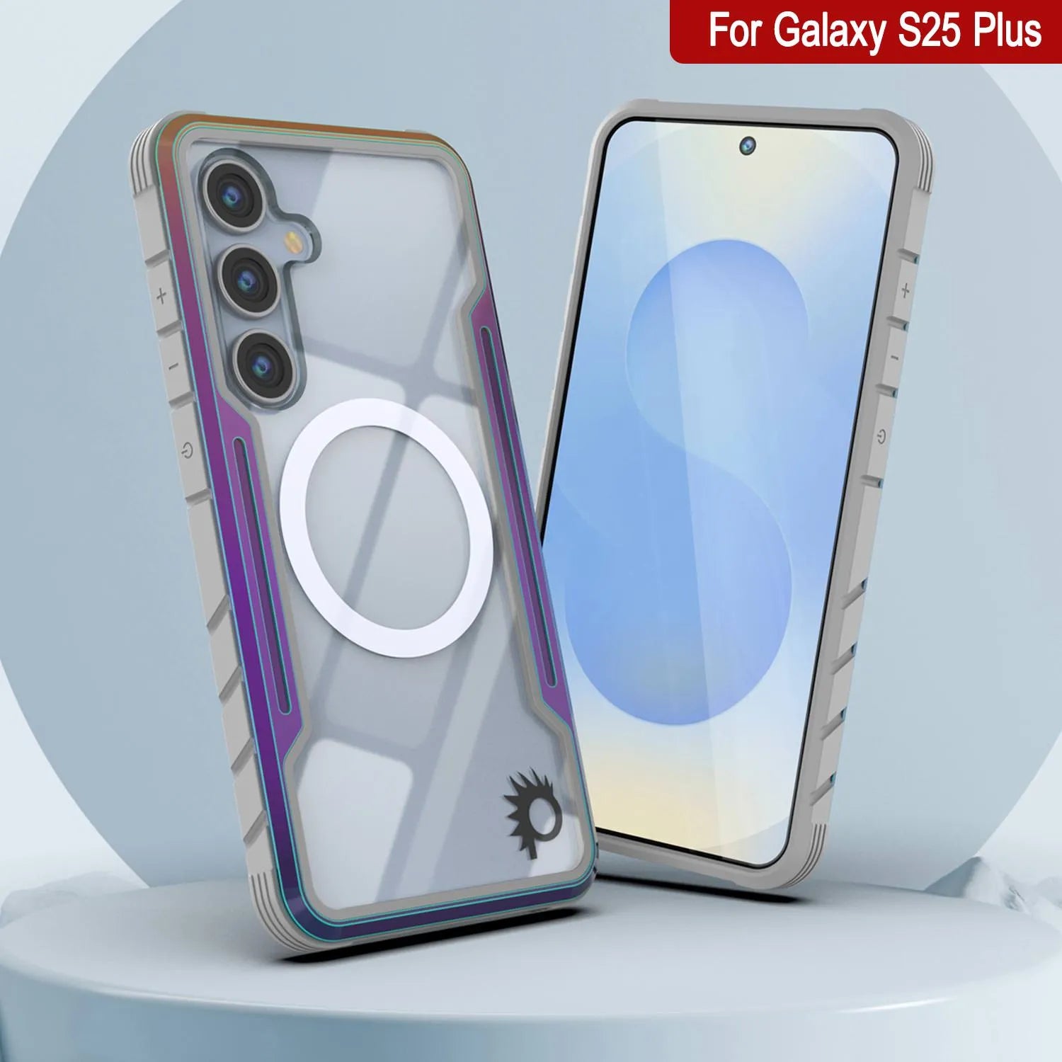 Punkcase S25+ Plus Armor Stealth Case Protective Military Grade Multilayer Cover [Rainbow]