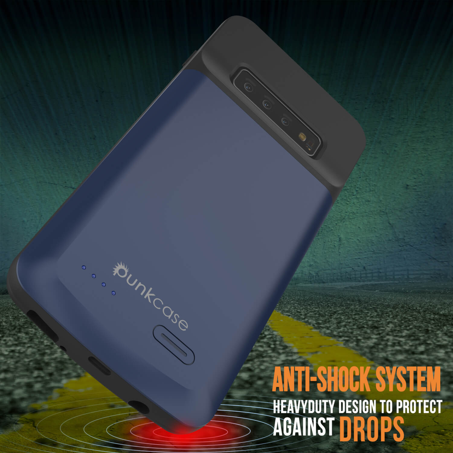 PunkJuice S10 Battery Case Reg. Blue - Fast Charging Power Juice Bank with 4700mAh