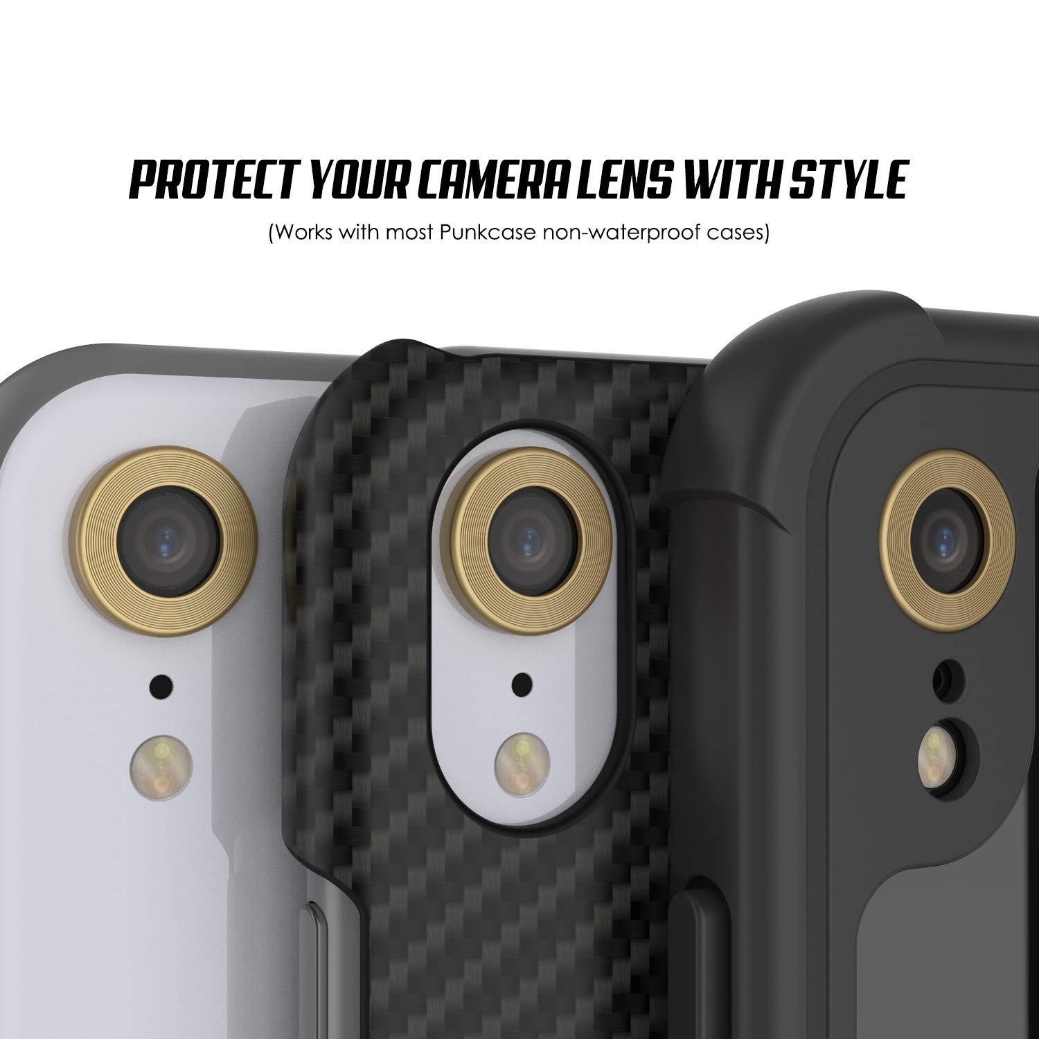 Punkcase iPhone XR Camera Protector Ring [Gold]