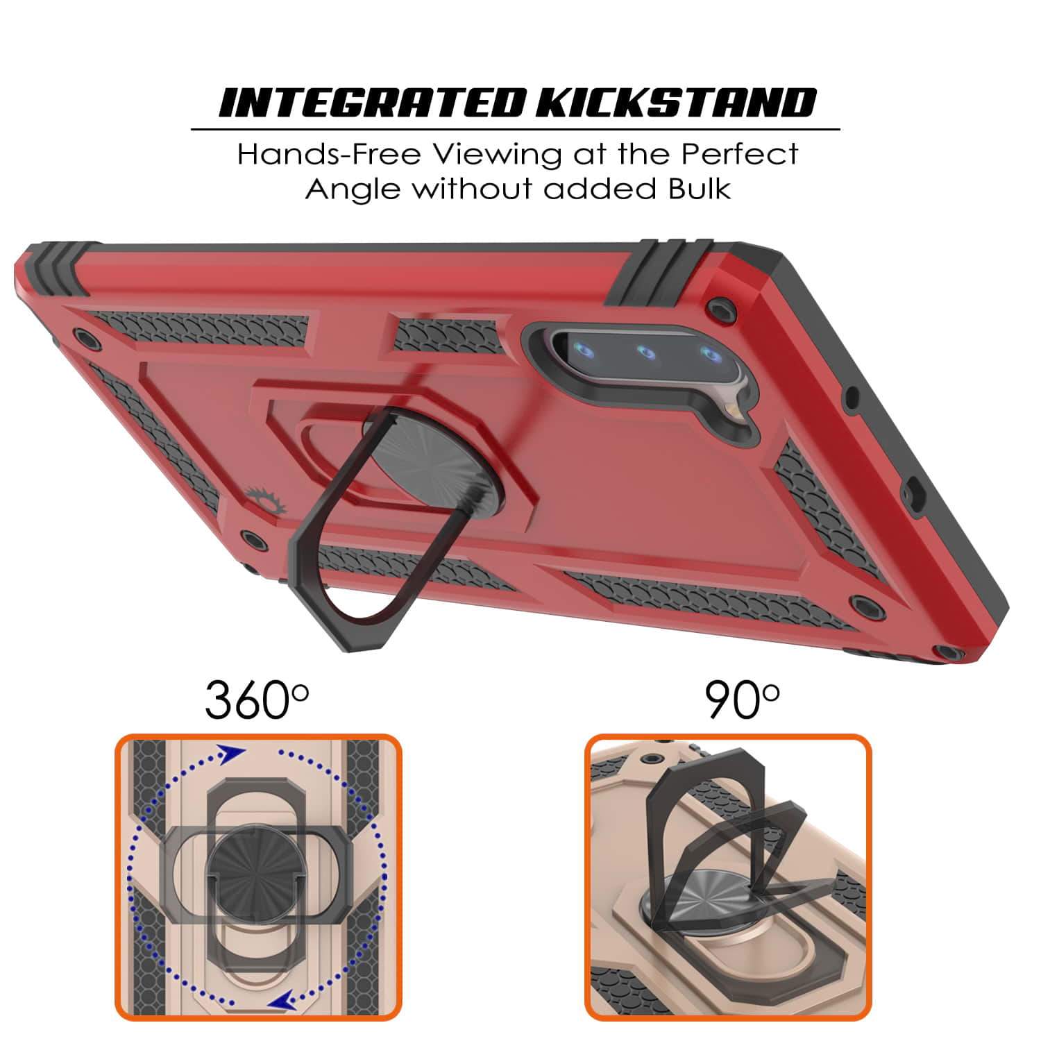 Galaxy Note 10 Punkcase Armor Military Case Red
