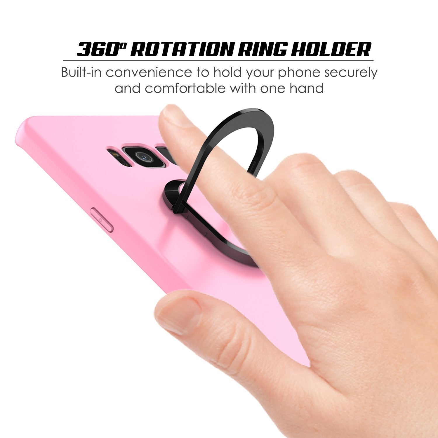 Galaxy S8 Case, Punkcase Magnetix Protective TPU Cover Pink