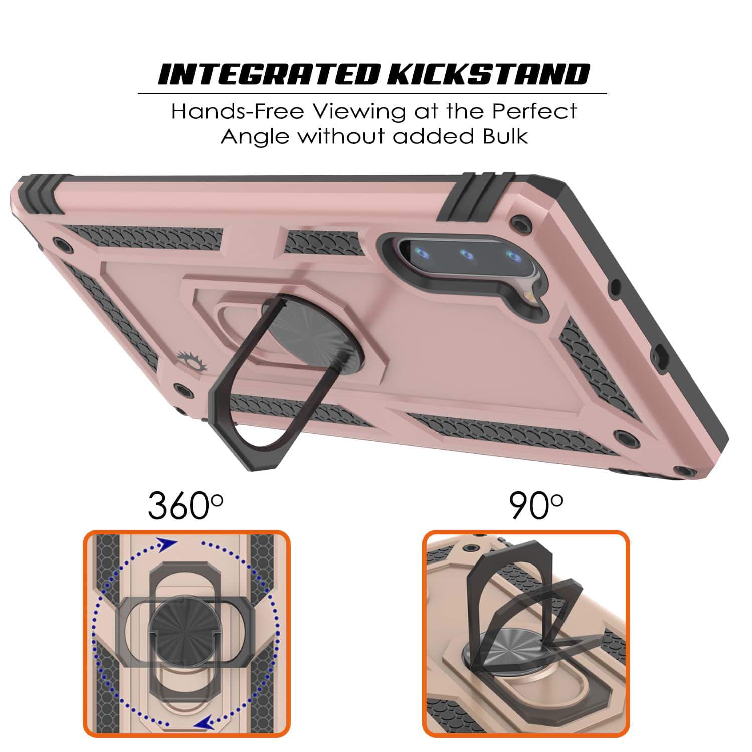 Galaxy Note 10 Punkcase Armor Military Case Rose-Gold