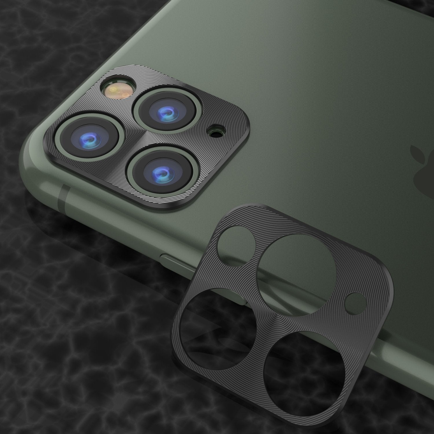 Punkcase iPhone 11 Pro Camera Protector Ring [Black]