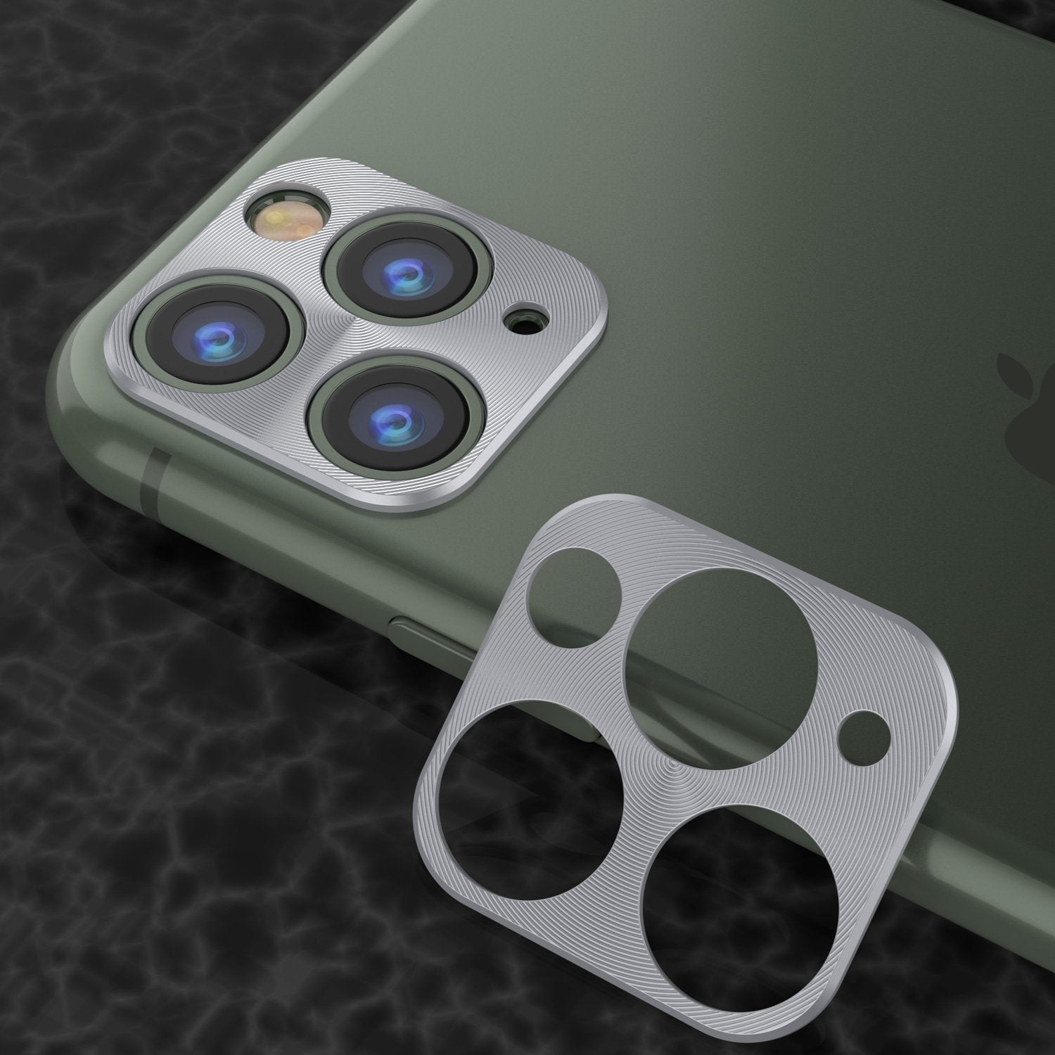 Punkcase iPhone 11 Pro Camera Protector Ring [Silver]