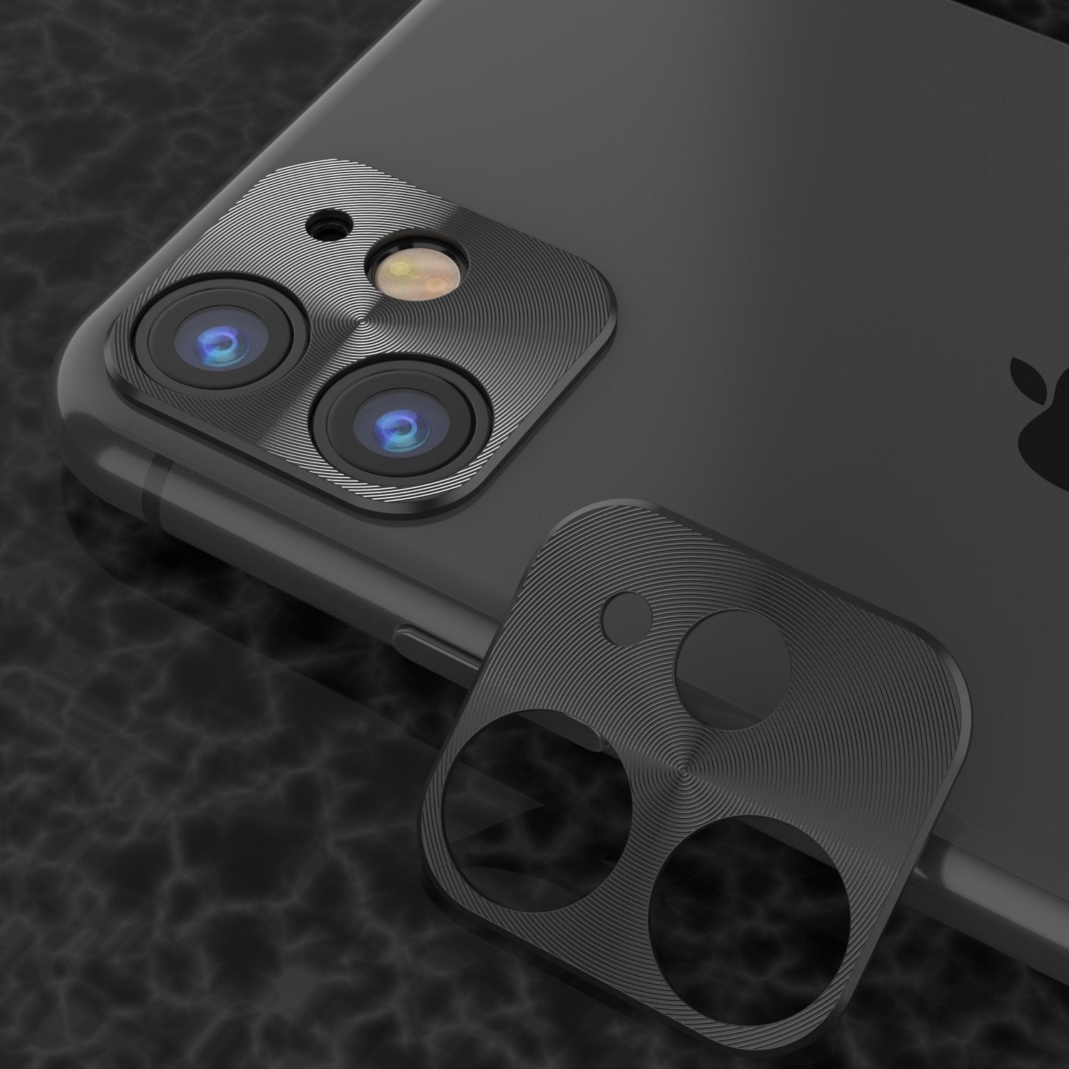 Punkcase iPhone 11 Camera Protector Ring [Black]