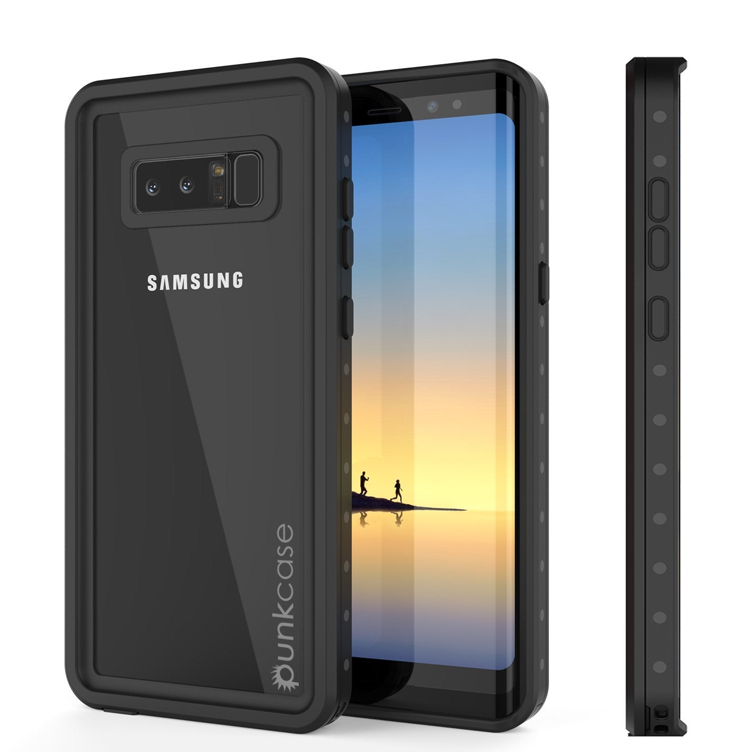 Galaxy Note 8 Waterproof case, StudStar Series Armor Cover, [CLEAR]