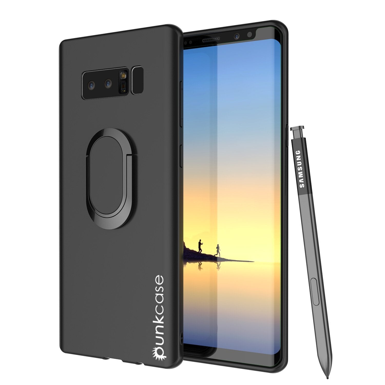 Galaxy Note 8 case Magnetix Protective TPU Cover W/ Kickstand, Black