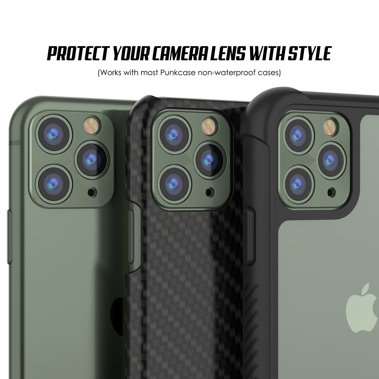 Punkcase iPhone 11 Pro Camera Protector Ring [Green]