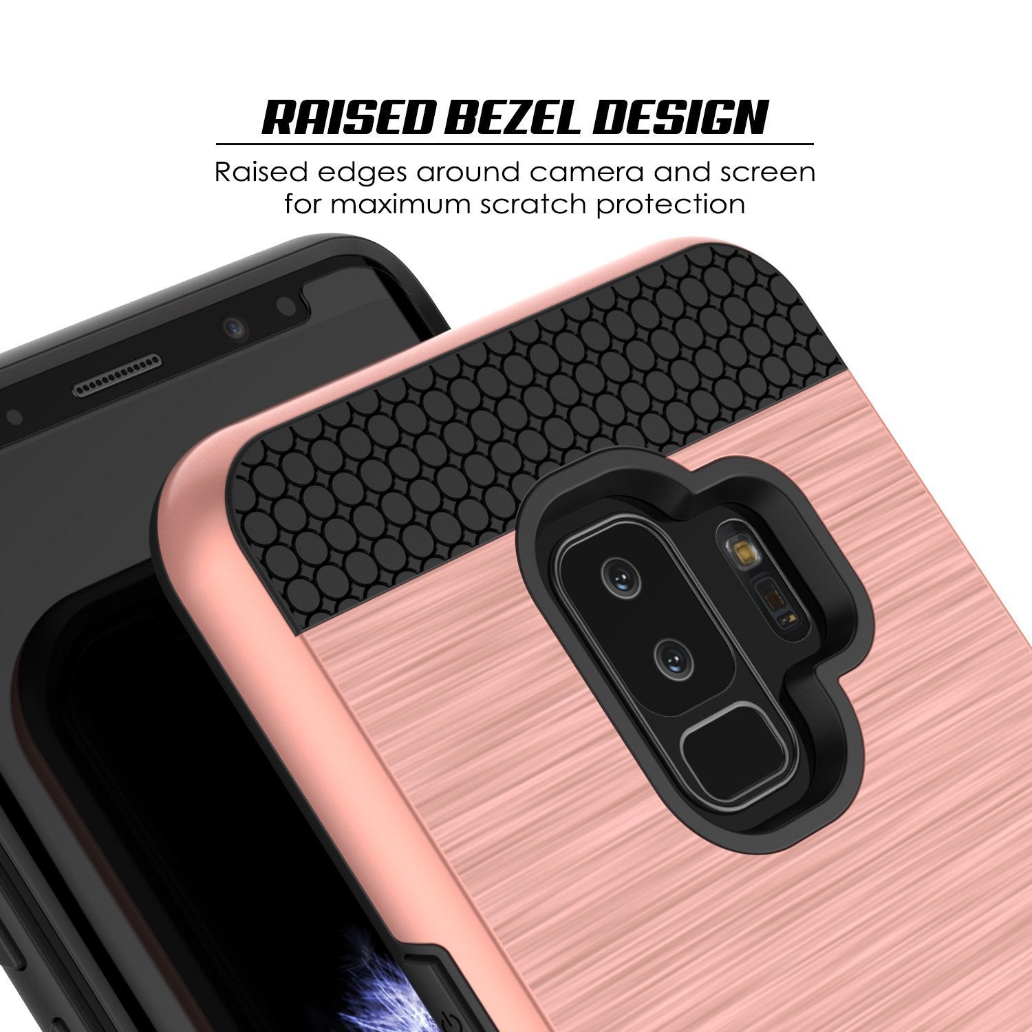Galaxy S9 Plus Punkcase Slot Series w/Integrated Anti-Shock Rose Gold