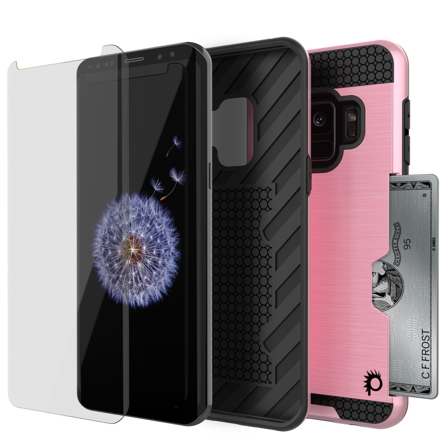 Galaxy S9 case, Punkcase SLOT Series Dual-Layer Cover [pink]