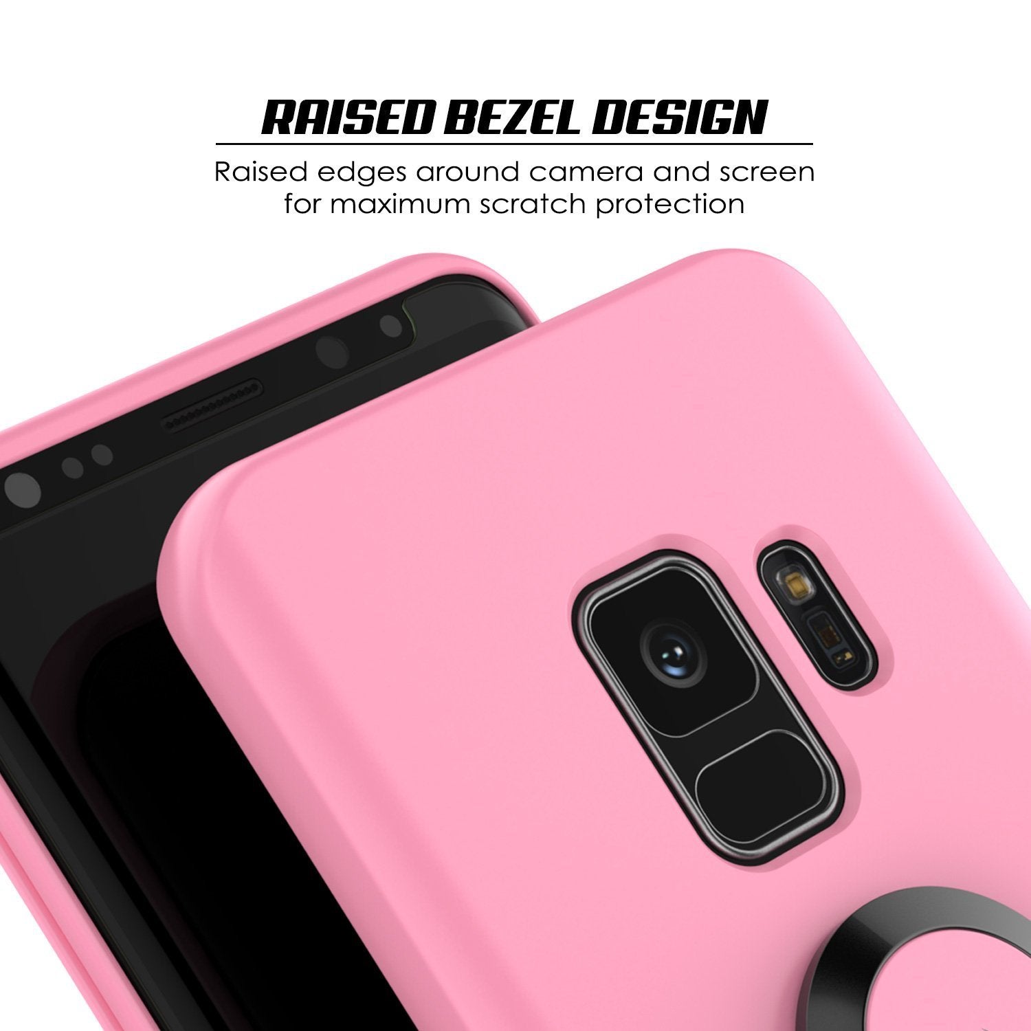 Galaxy S9, Punkcase Magnetix Cover W/ Kickstand Case, Pink
