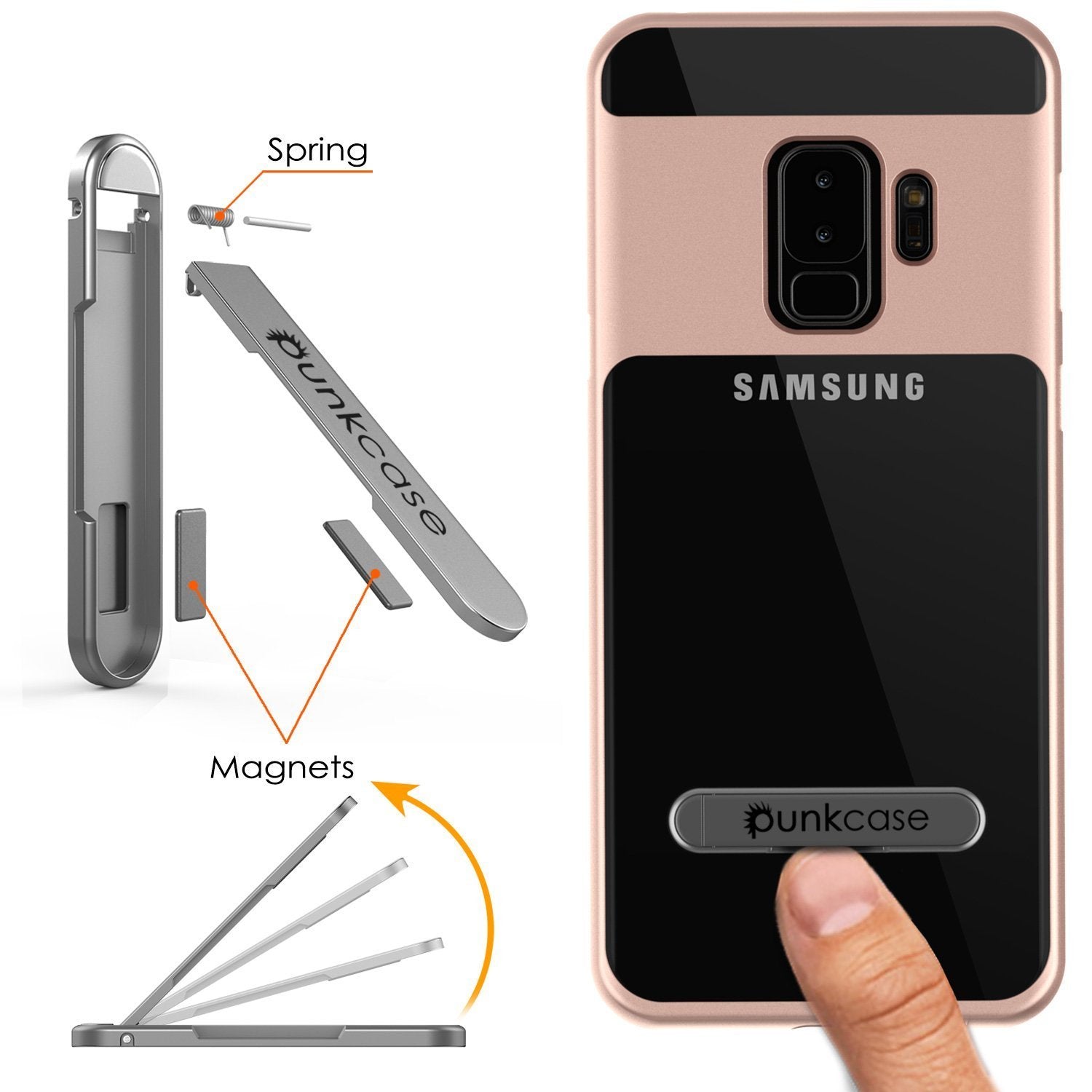 Galaxy S9+ Plus PunkCase, [LUCID 3.0 Series] [Slim Fit] [Rose Gold]
