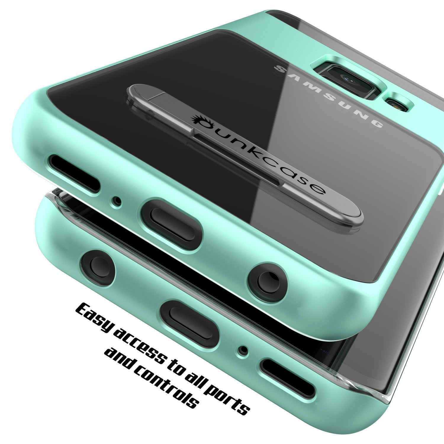 Galaxy S9 Punkcase, LUCID 3.0 Series Cover w/Kickstand, Teal