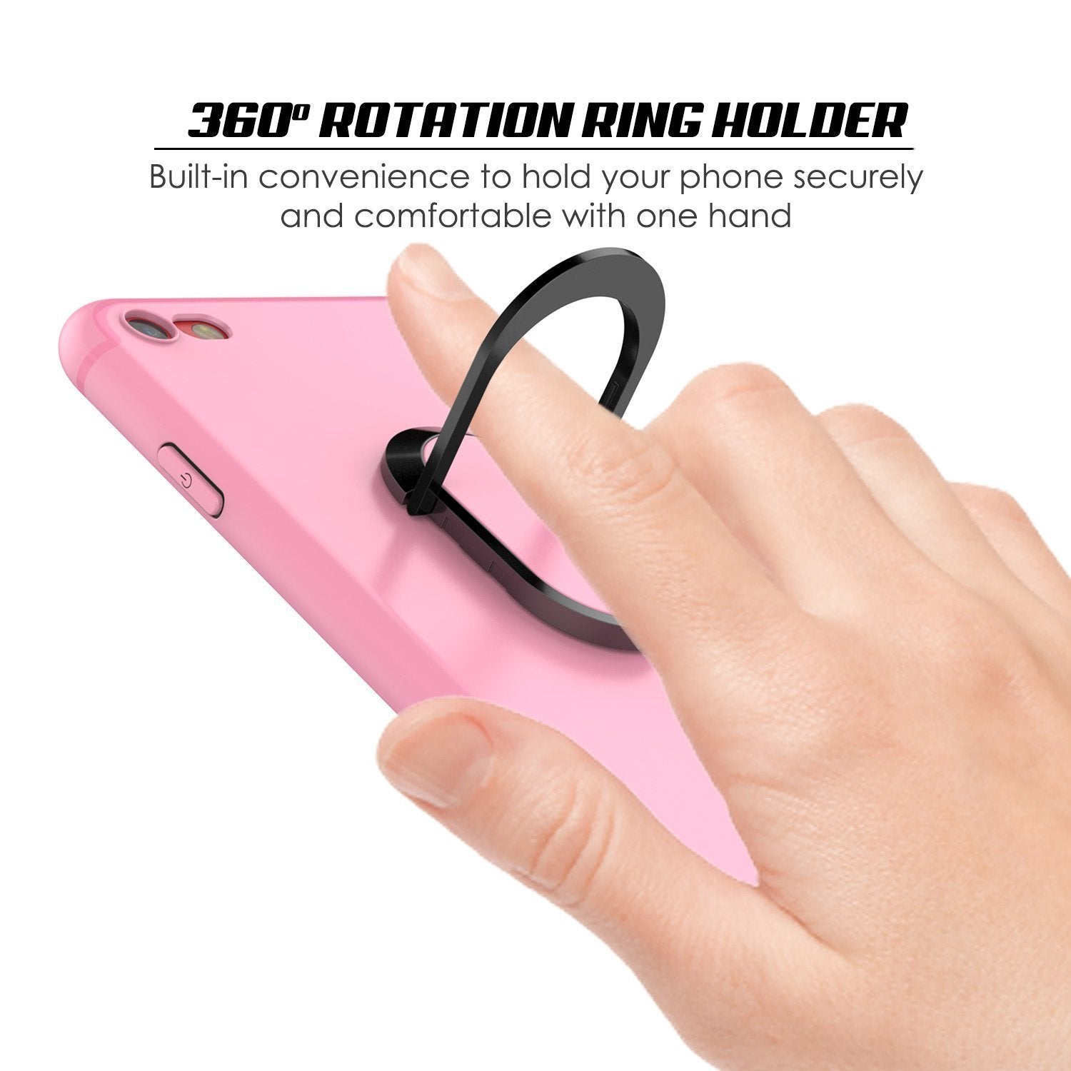 iPhone SE (4.7") Case, Punkcase Magnetix Protective TPU Cover W/ Kickstand, Tempered Glass Screen Protector [pink]