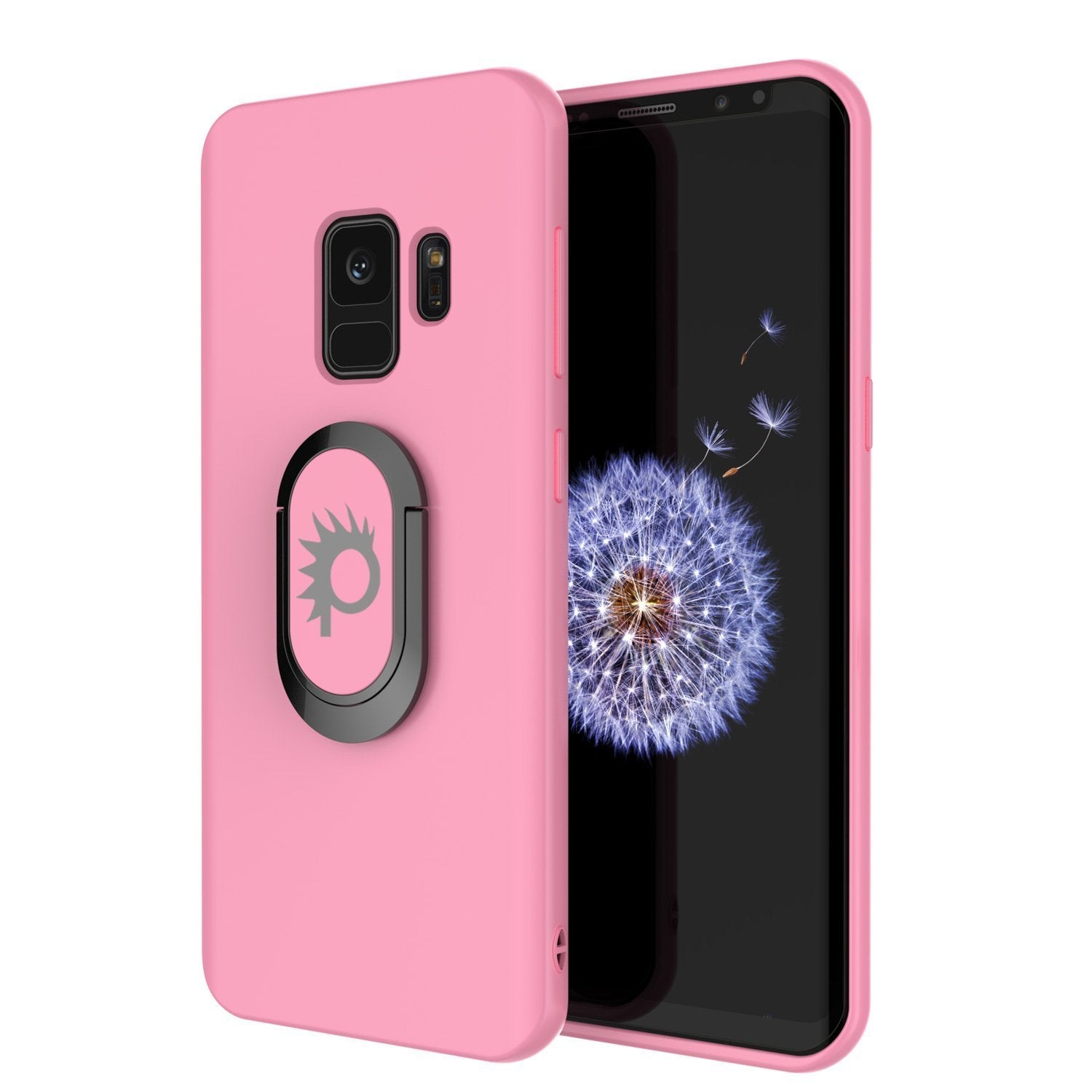 Galaxy S9, Punkcase Magnetix Cover W/ Kickstand Case, Pink