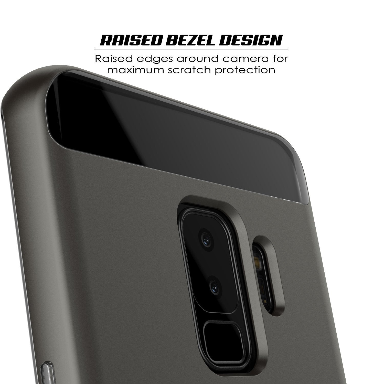 Galaxy S9+ Plus PunkCase, [LUCID 3.0 Series] [Slim Fit] [Grey]