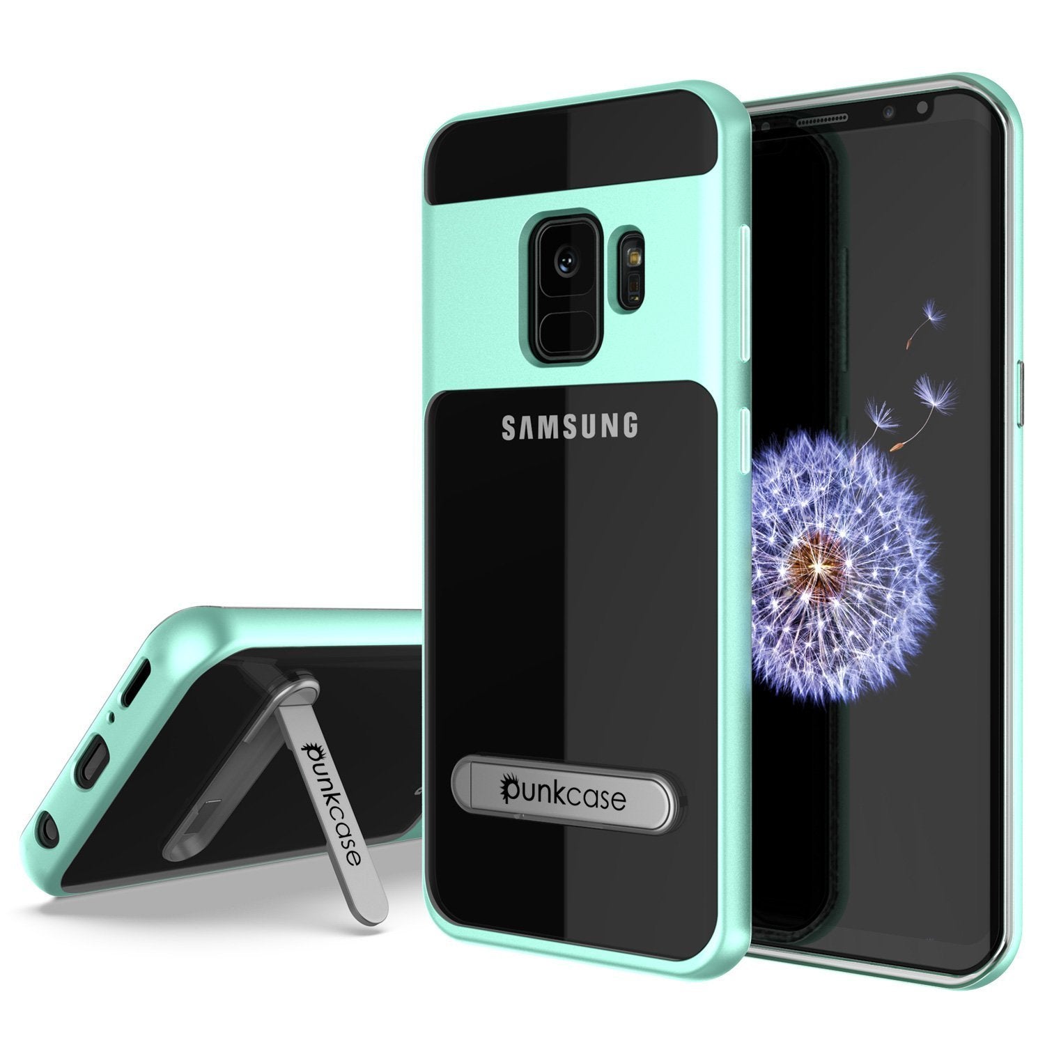 Galaxy S9 Punkcase, LUCID 3.0 Series Cover w/Kickstand, Teal