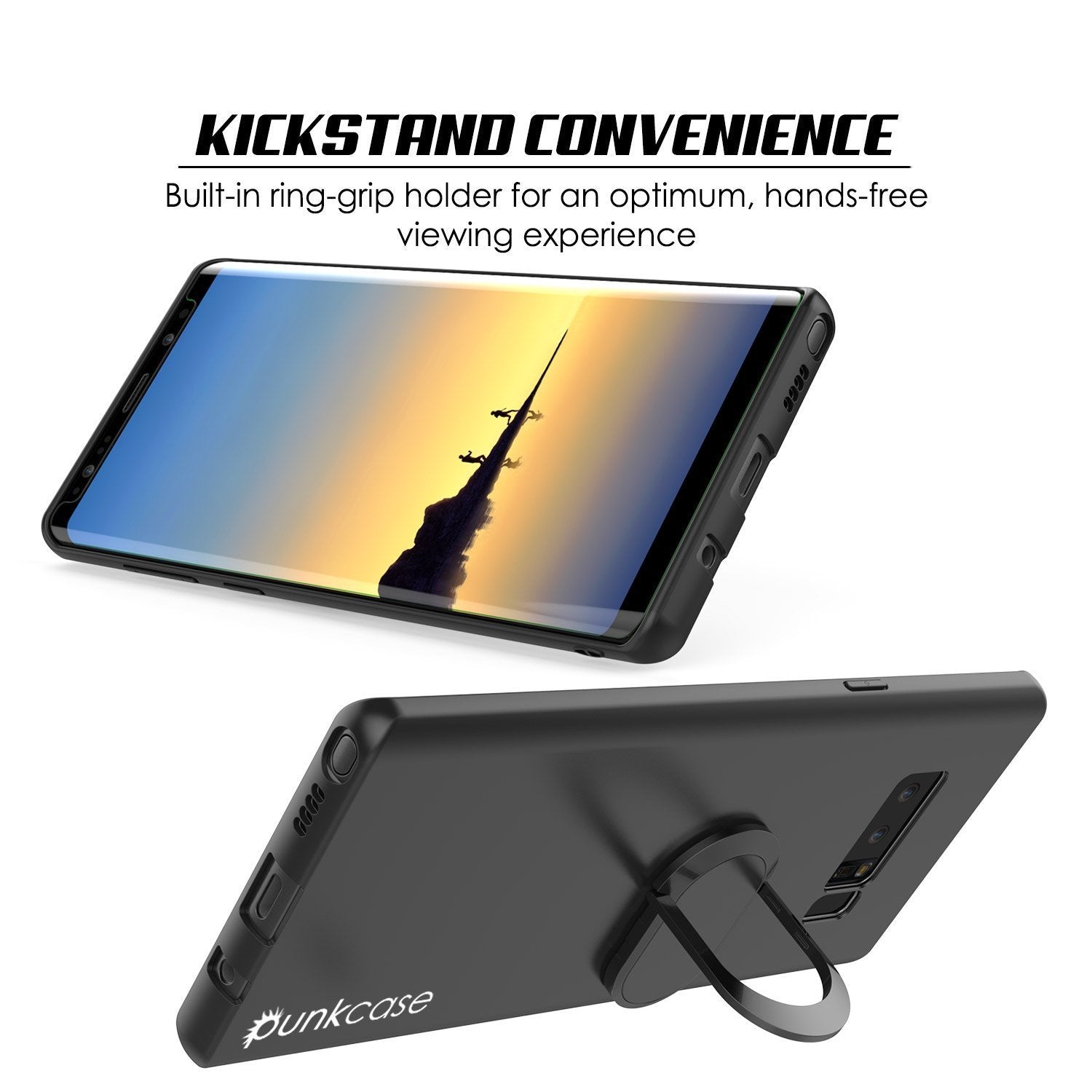 Galaxy Note 8 case Magnetix Protective TPU Cover W/ Kickstand, Black