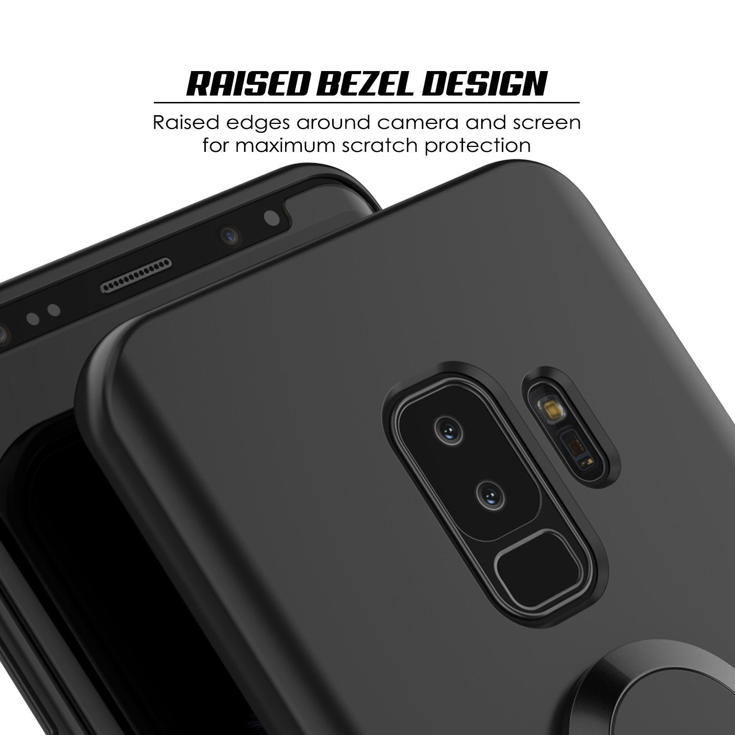 Galaxy S9 Plus, Punkcase Magnetix Cover W/ Kickstand, [Black]