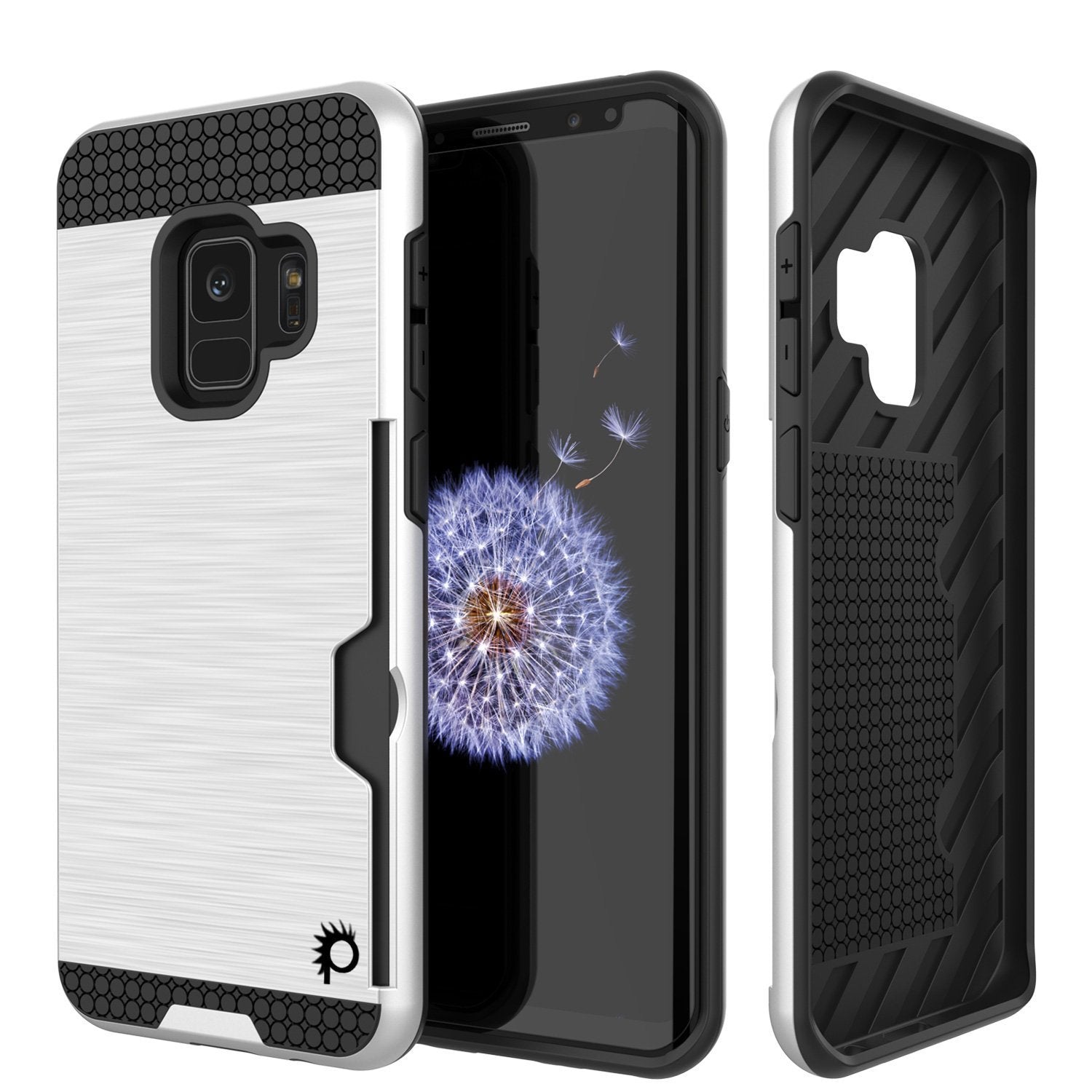 Galaxy S9 case, Punkcase SLOT Series Dual-Layer Cover [White]
