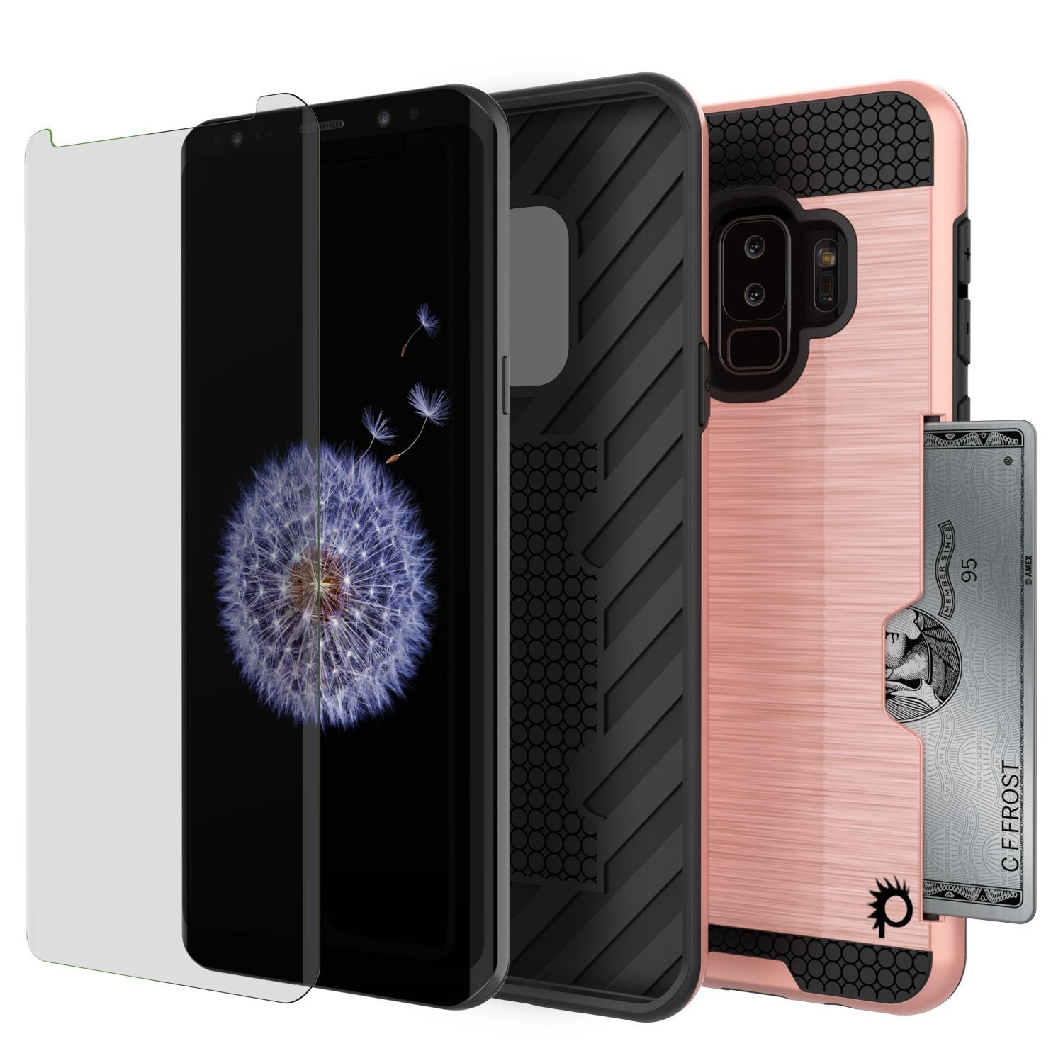 Galaxy S9 Plus Punkcase Slot Series w/Integrated Anti-Shock Rose Gold