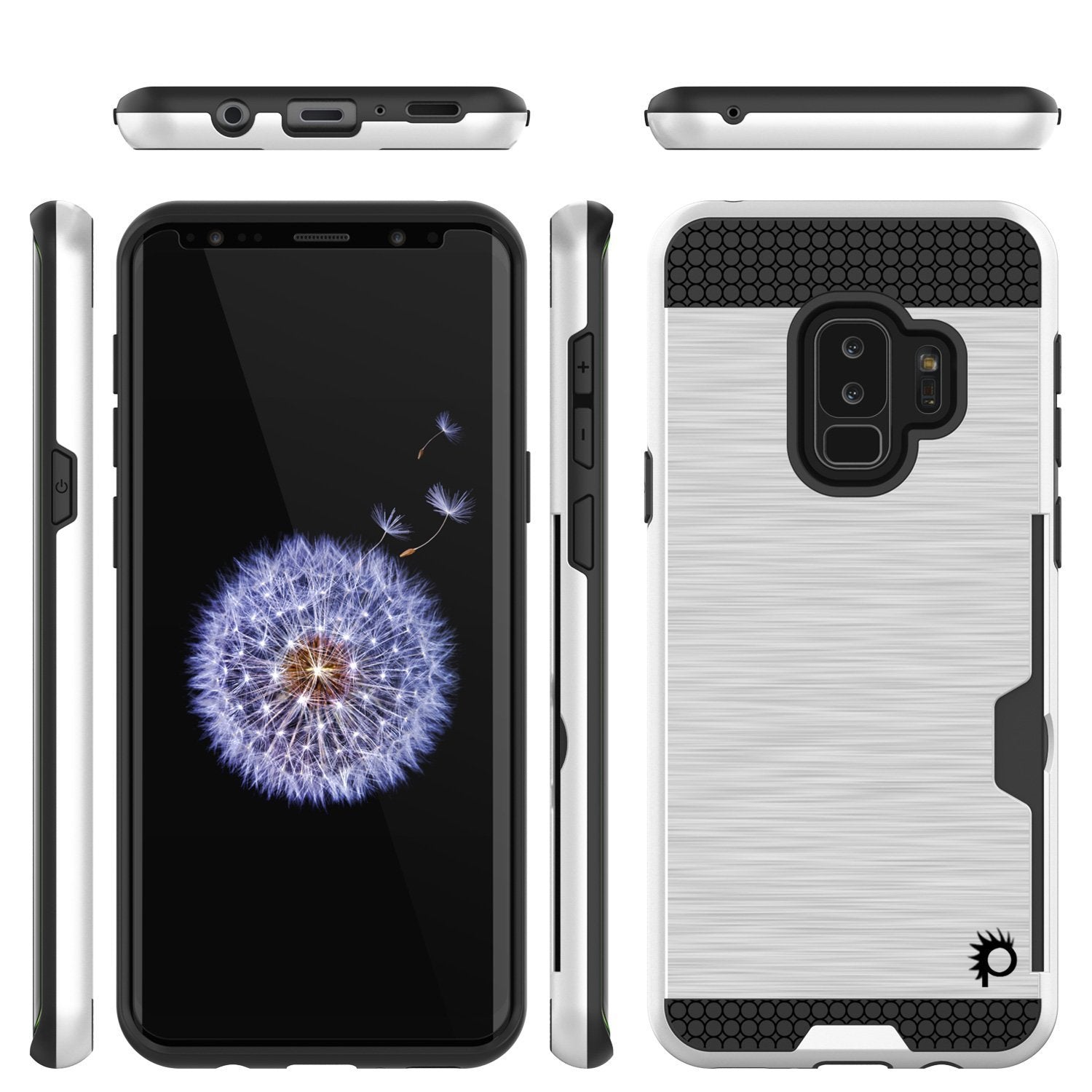 Galaxy S9 Plus Punkcase SLOT Series w/Integrated Anti-Shock, [White]