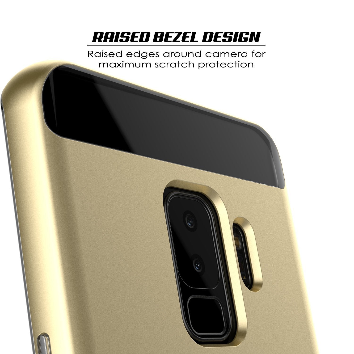 Galaxy S9+ Plus PunkCase, [LUCID 3.0 Series] [Slim Fit] [Gold]