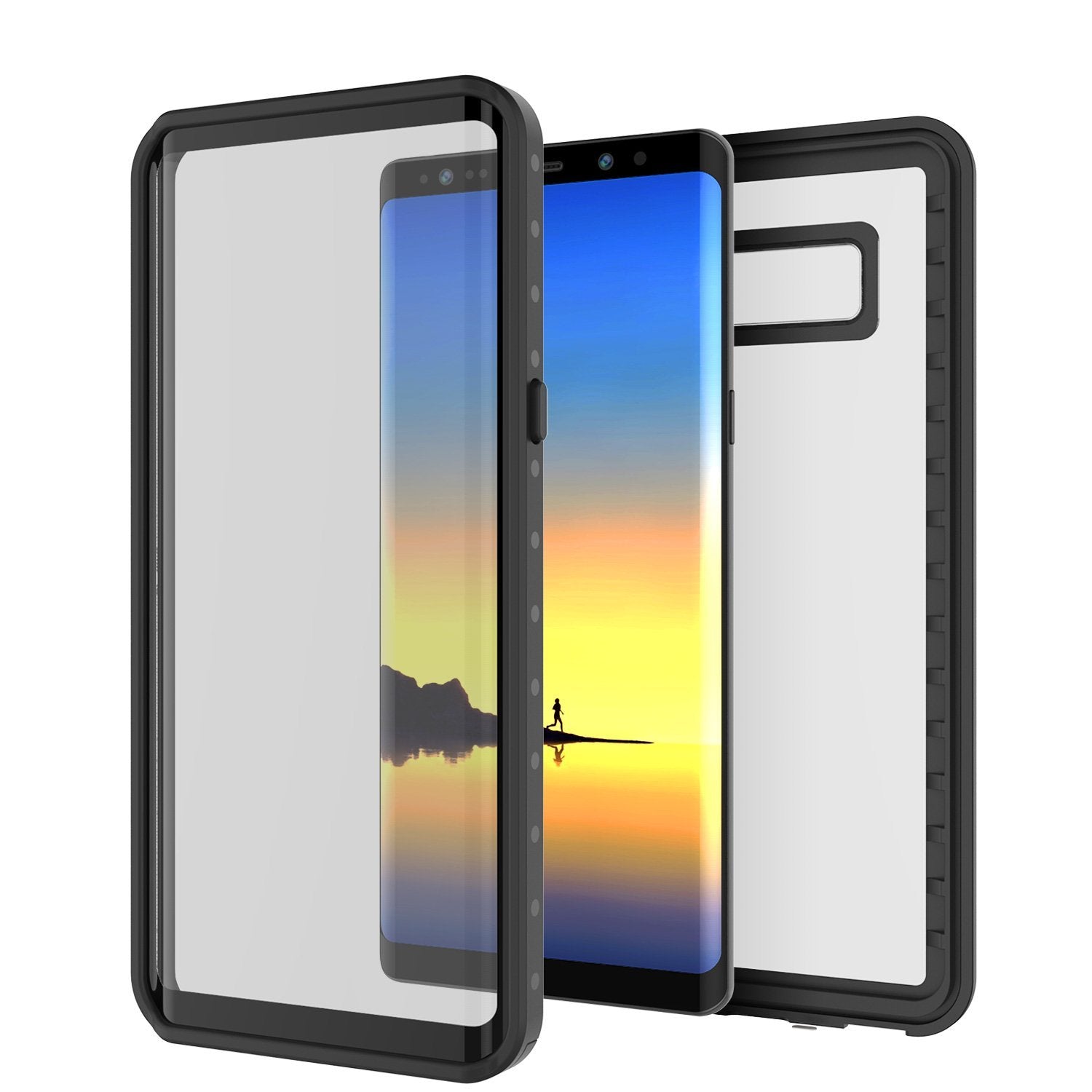 Galaxy Note 8 Waterproof case, StudStar Series Armor Cover, [CLEAR]
