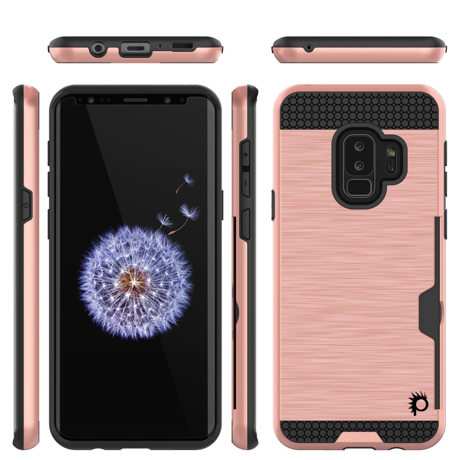 Galaxy S9 Plus Punkcase Slot Series w/Integrated Anti-Shock Rose Gold