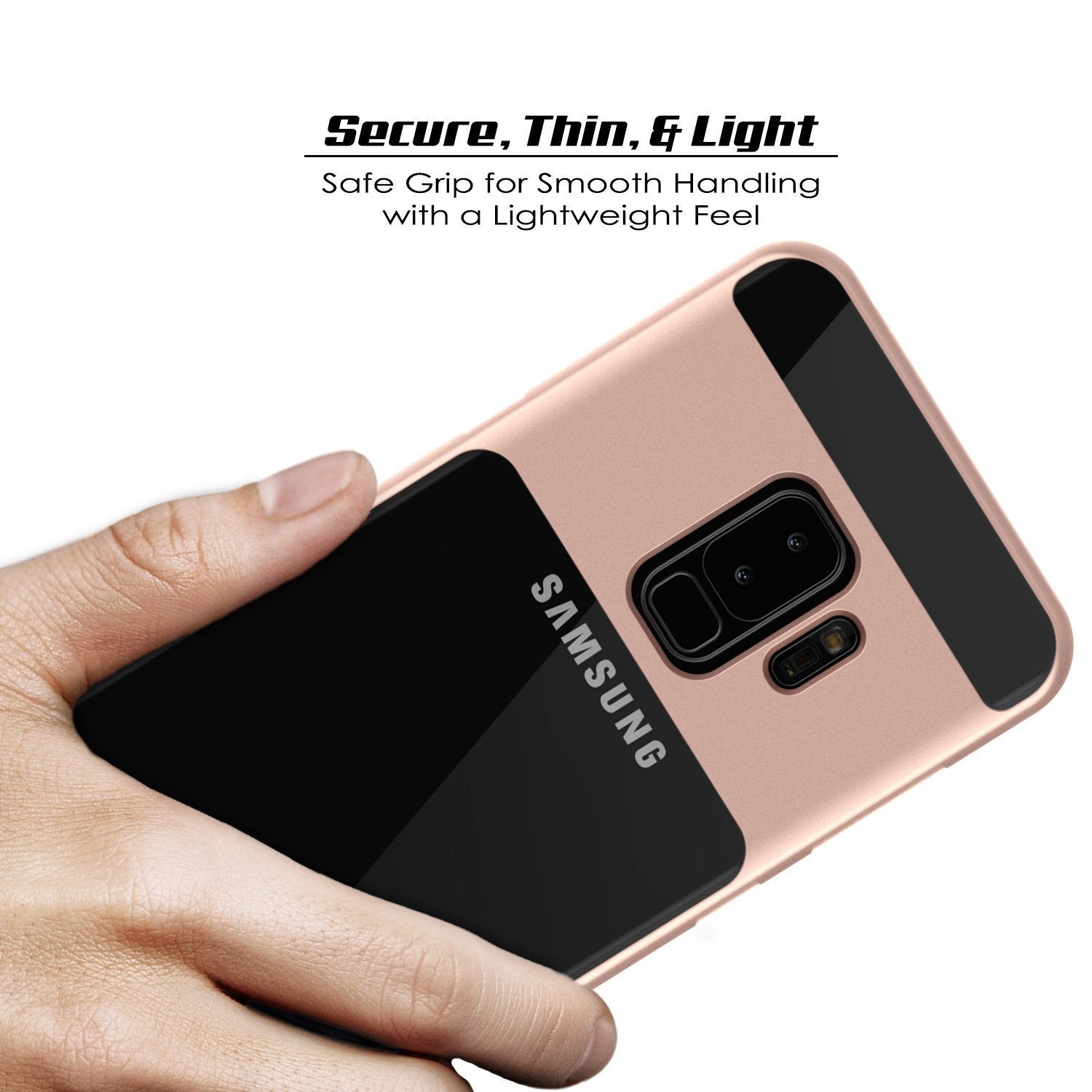 Galaxy S9+ Plus PunkCase, [LUCID 3.0 Series] [Slim Fit] [Rose Gold]