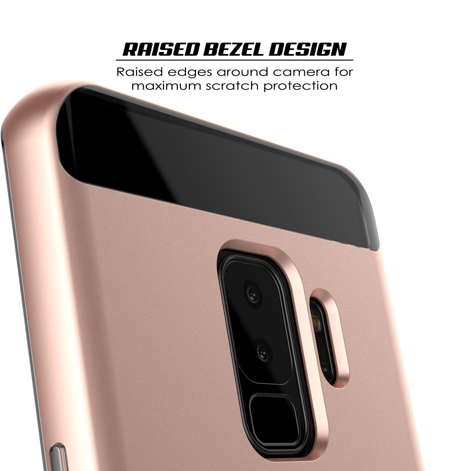 Galaxy S9+ Plus PunkCase, [LUCID 3.0 Series] [Slim Fit] [Rose Gold]