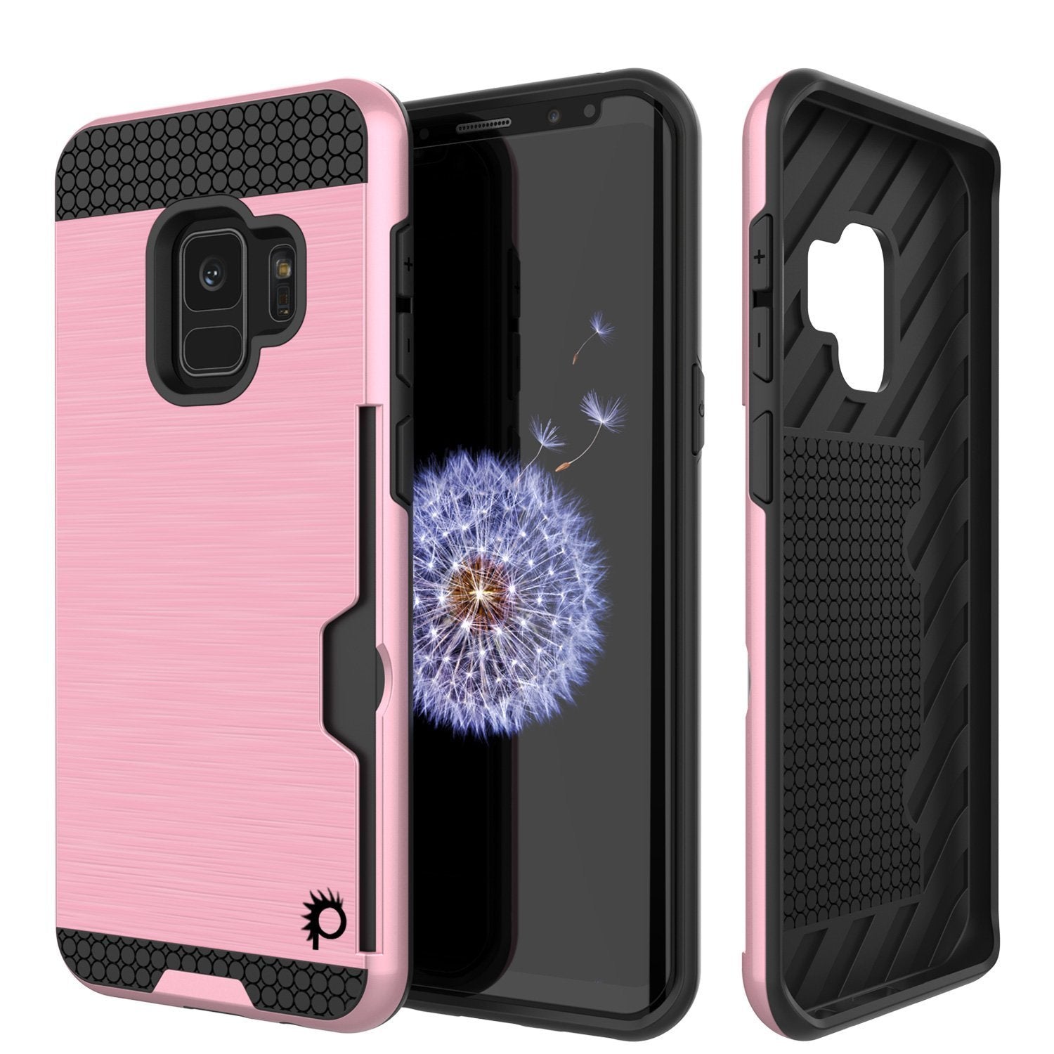 Galaxy S9 case, Punkcase SLOT Series Dual-Layer Cover [pink]