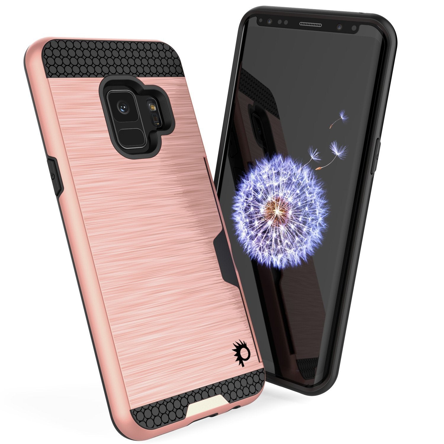 Galaxy S9 case, Punkcase SLOT Series Dual-Layer Cover [Rose Gold]