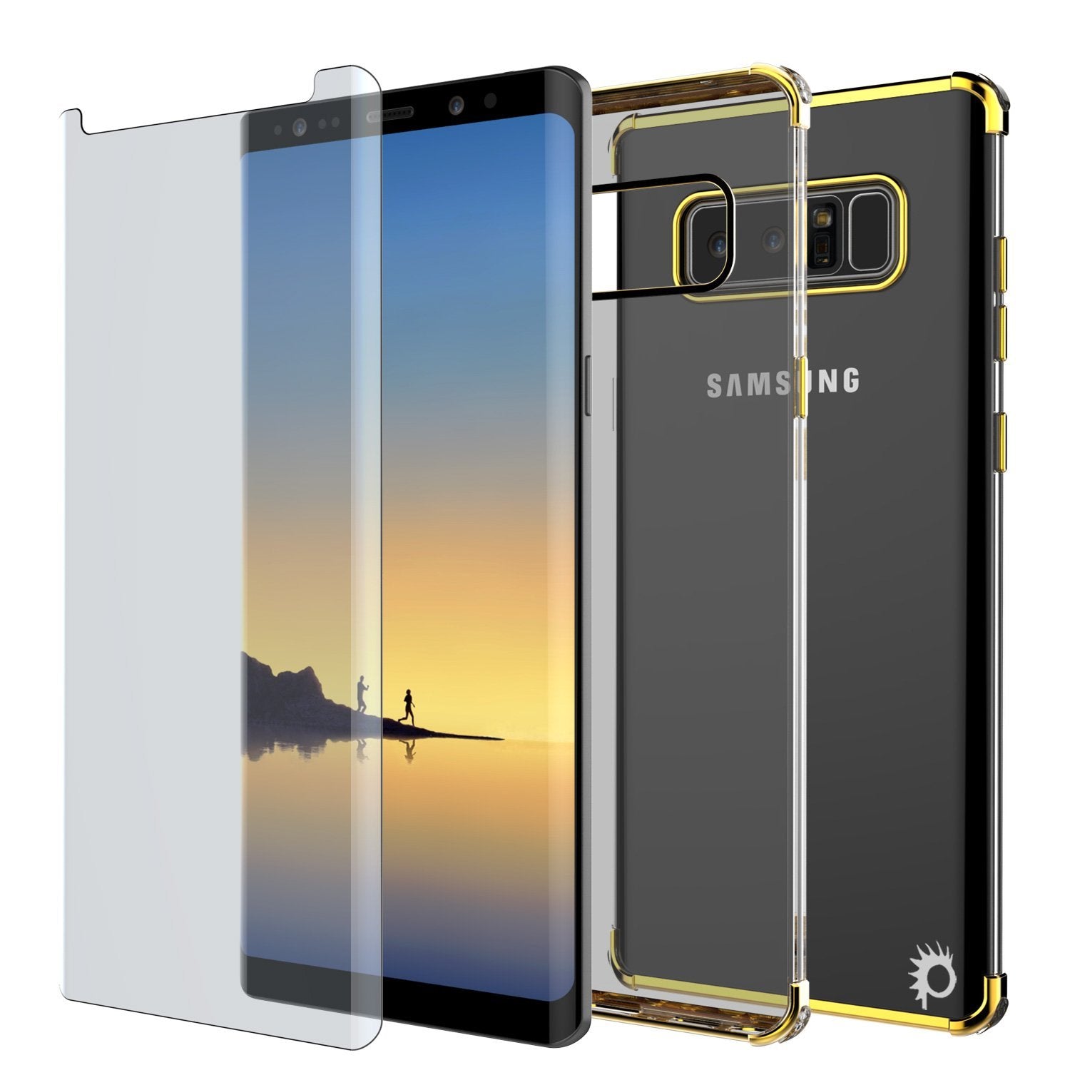Note 8 Case, Punkcase [BLAZE SERIES] Protective Cover W/Slim Fit, GOLD