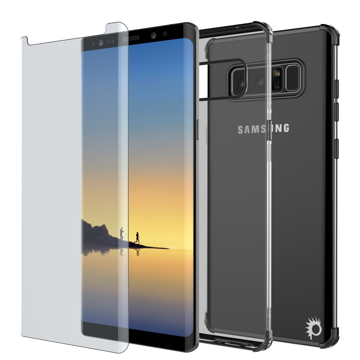Note 8 Punkcase [BLAZE SERIES] Protective Cover W/Slim Fit, BLACK