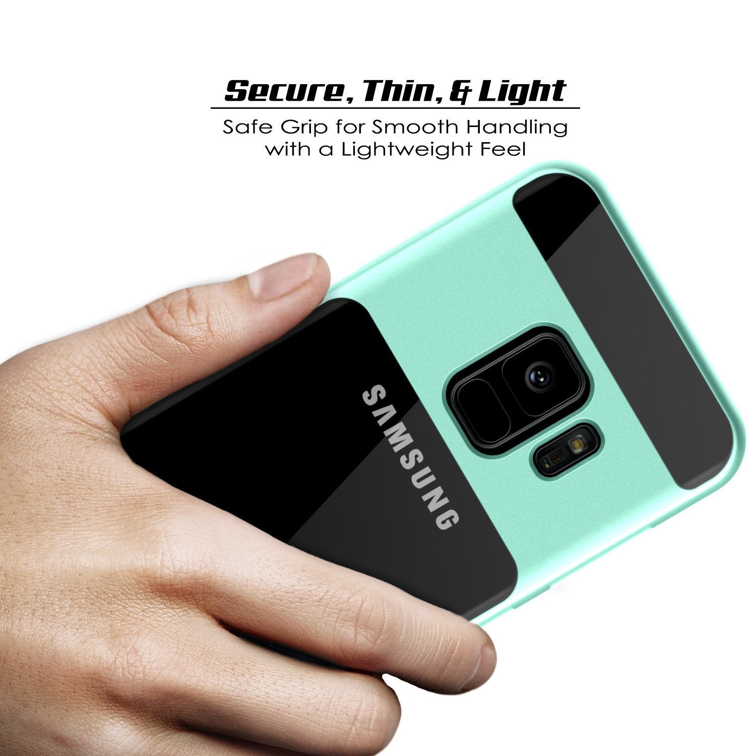 Galaxy S9 Punkcase, LUCID 3.0 Series Cover w/Kickstand, Teal