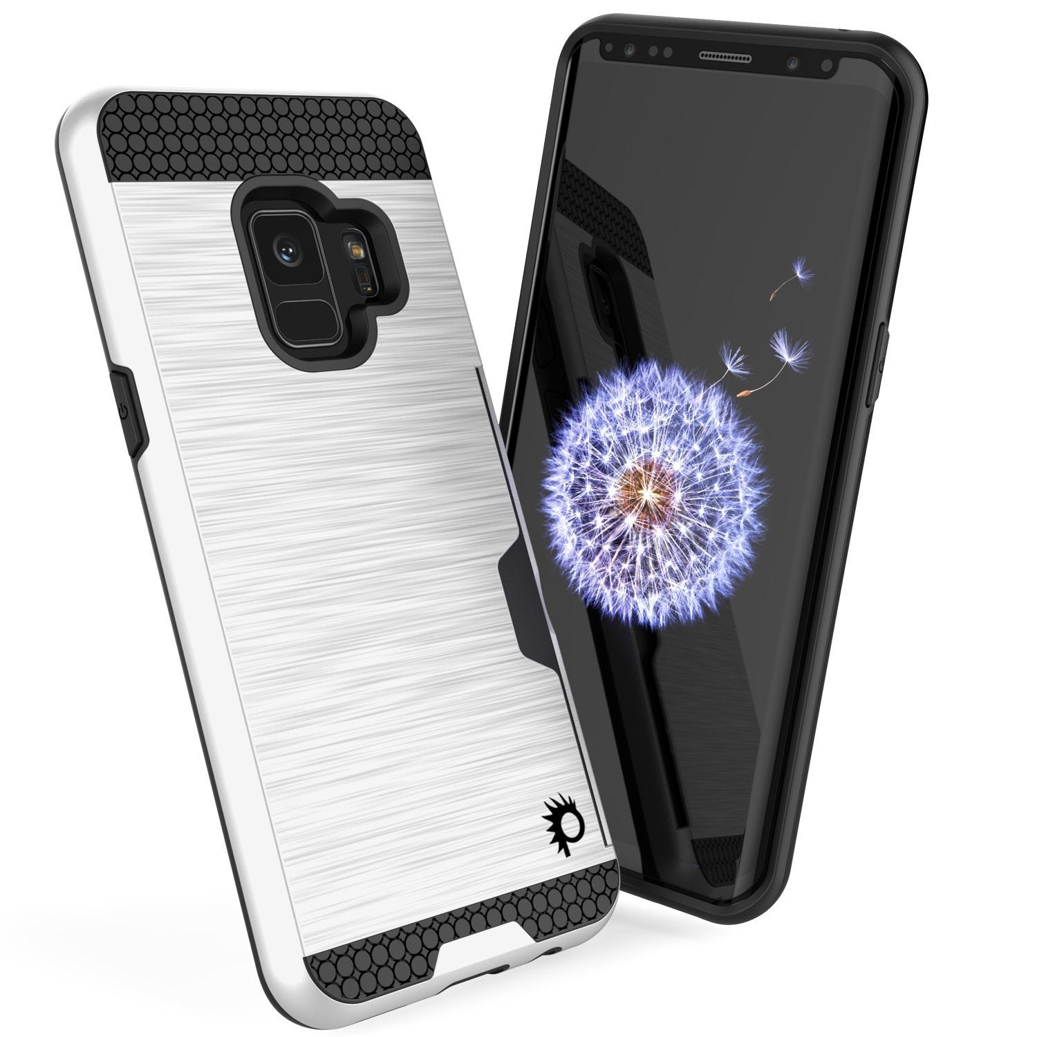 Galaxy S9 case, Punkcase SLOT Series Dual-Layer Cover [White]