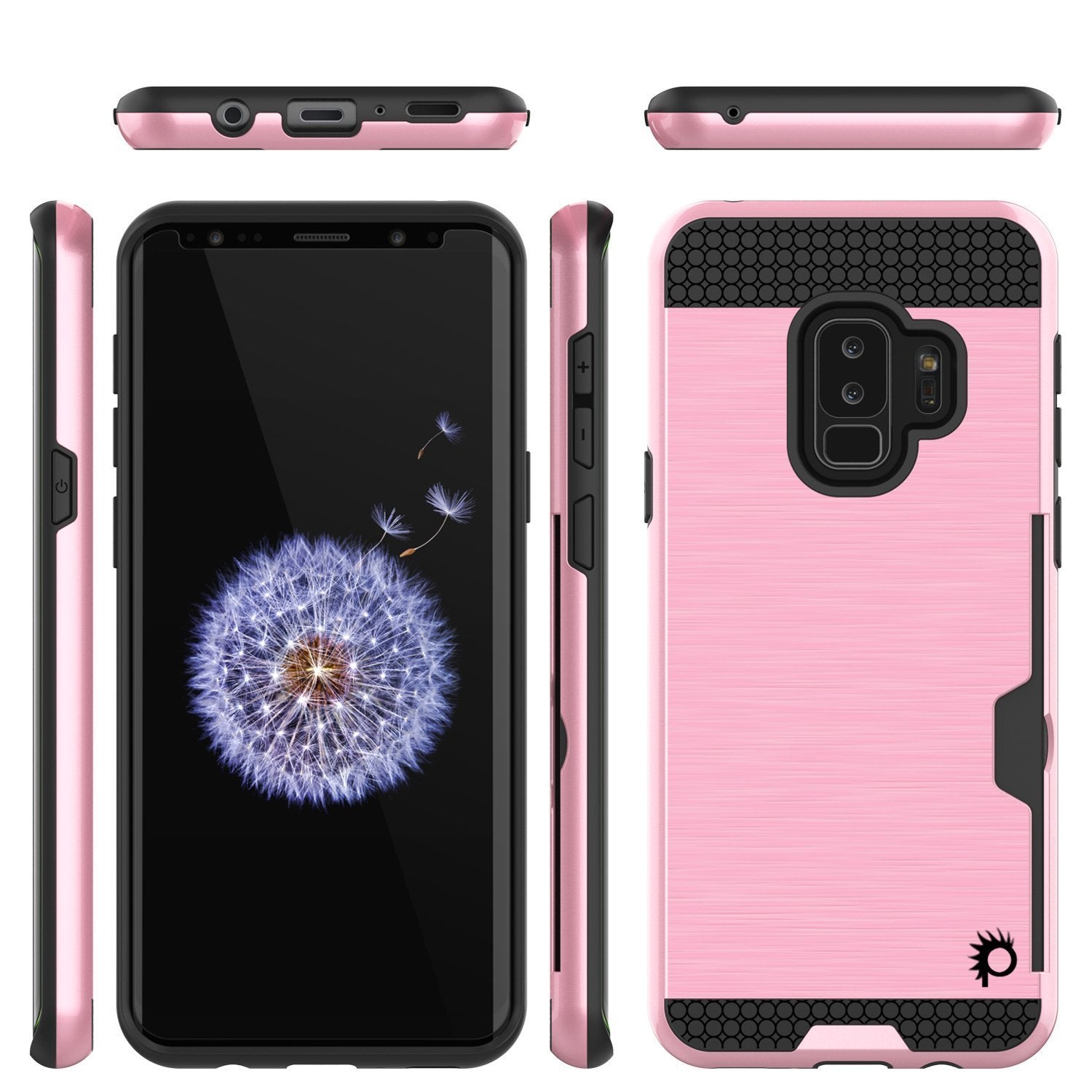 Galaxy S9 Plus Punkcase SLOT Series w/Integrated Anti-Shock, pink