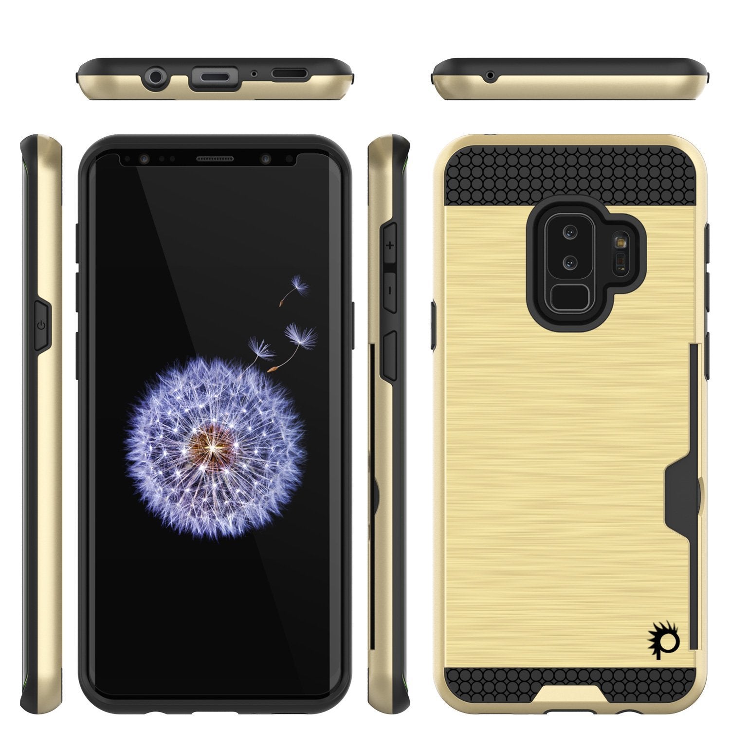 Galaxy S9 Plus Punkcase SLOT Series w/Integrated Anti-Shock, Gold