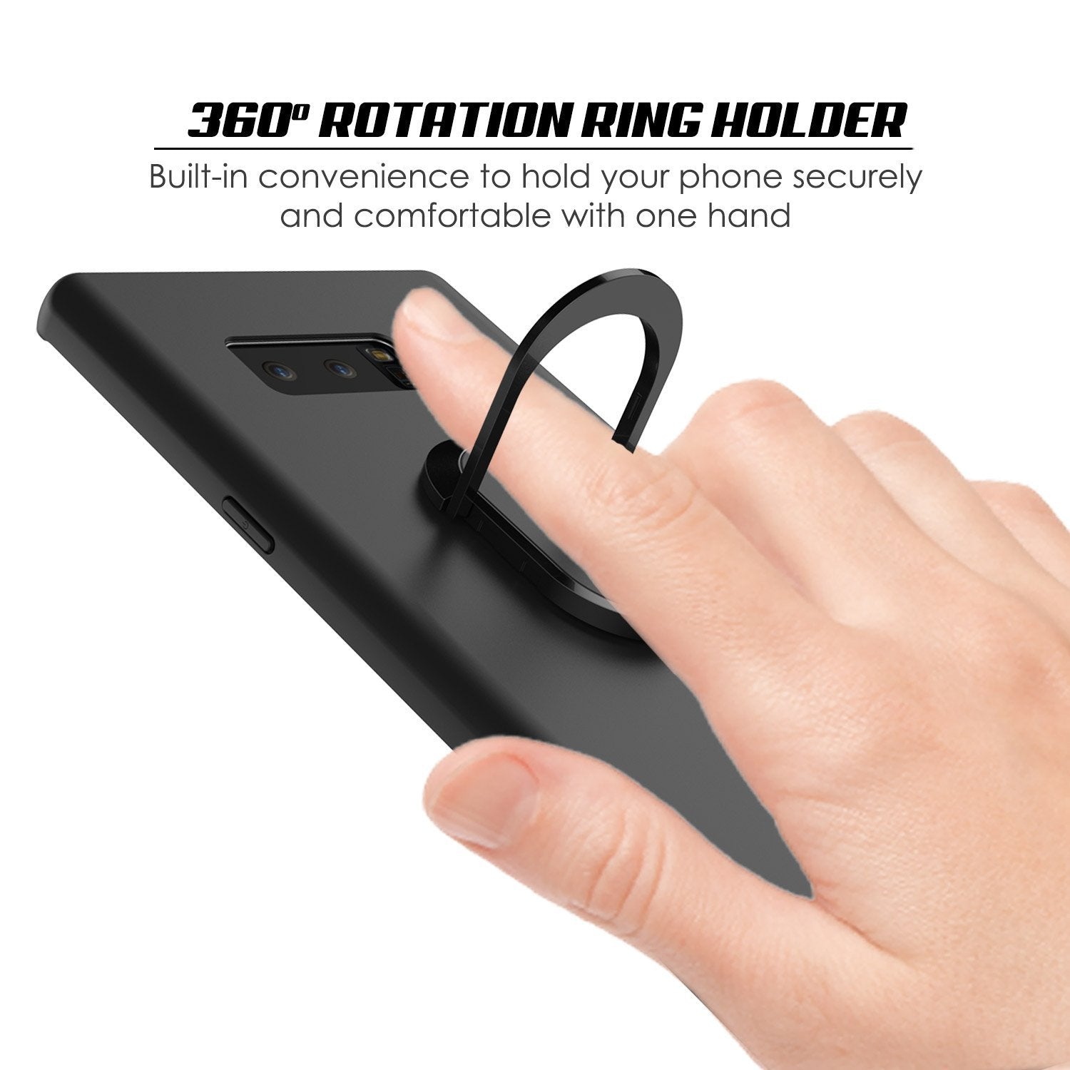 Galaxy Note 8 case Magnetix Protective TPU Cover W/ Kickstand, Black