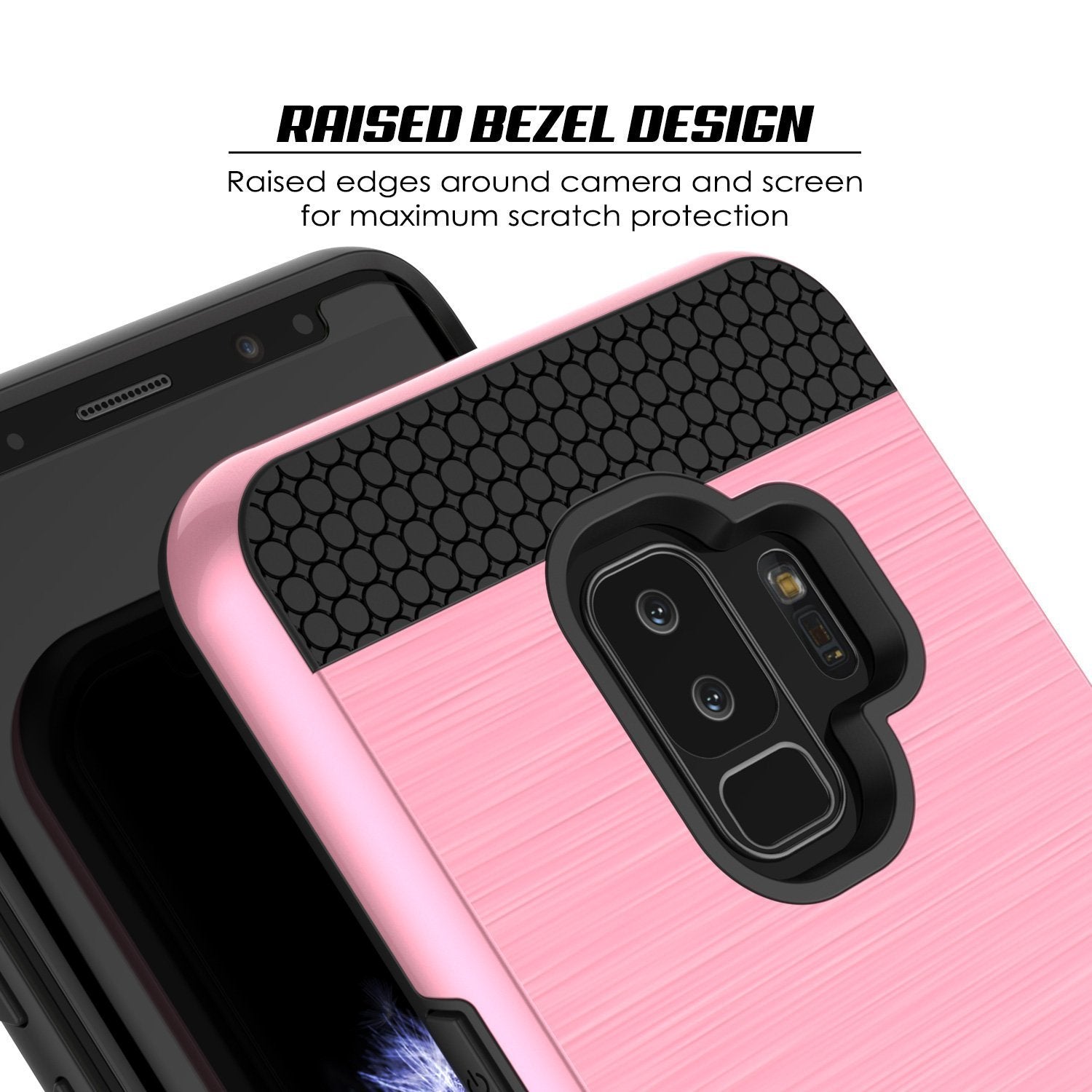 Galaxy S9 Plus Punkcase SLOT Series w/Integrated Anti-Shock, pink